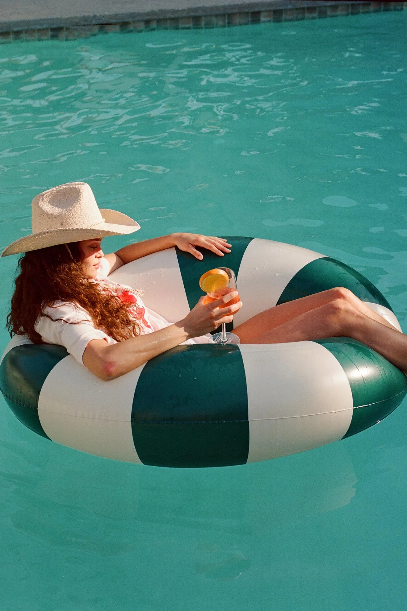 Austin Straw Cowboy Hat - Bone Brixton