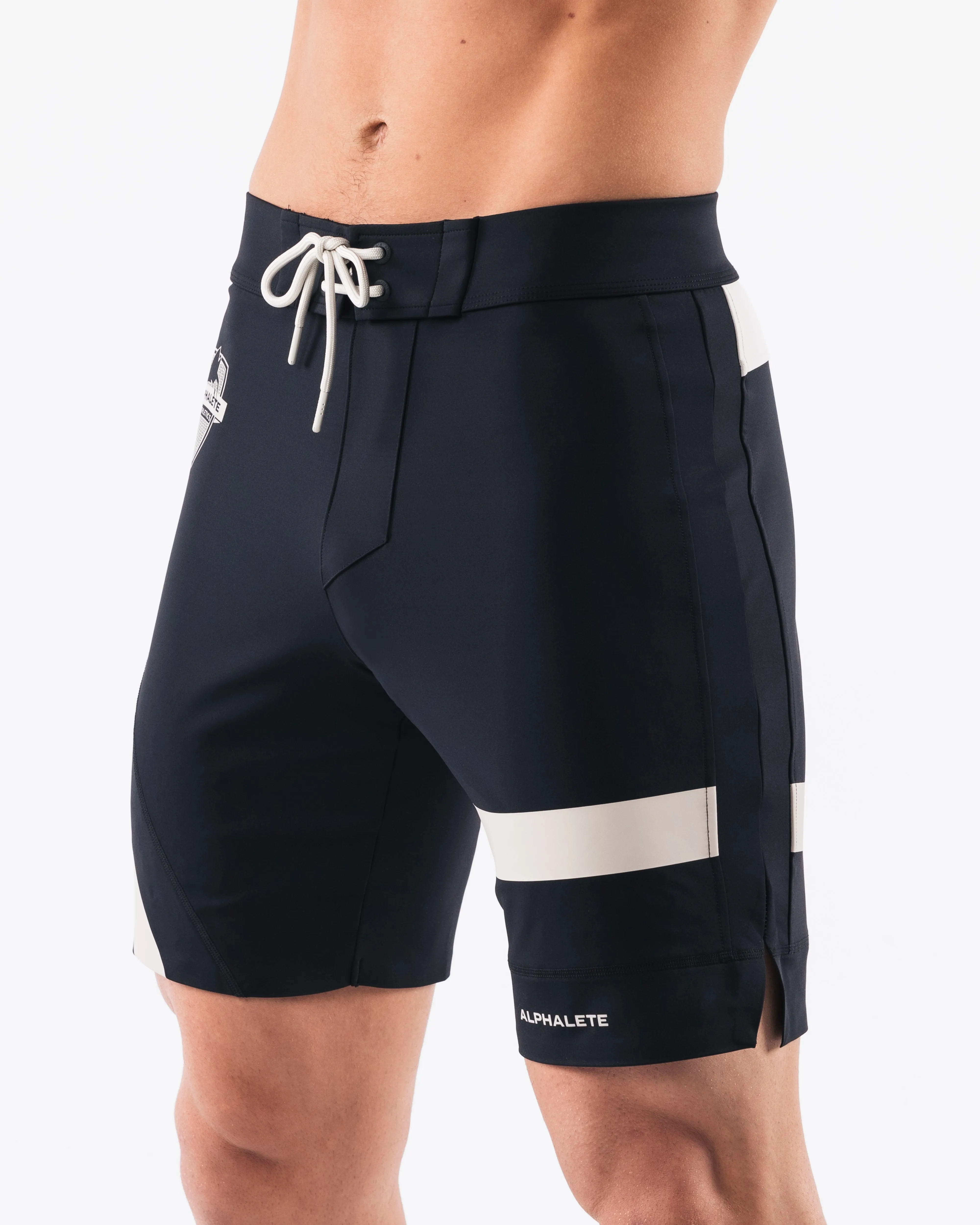 Aztec Boardshort - Black Linen Alphalete Athletics