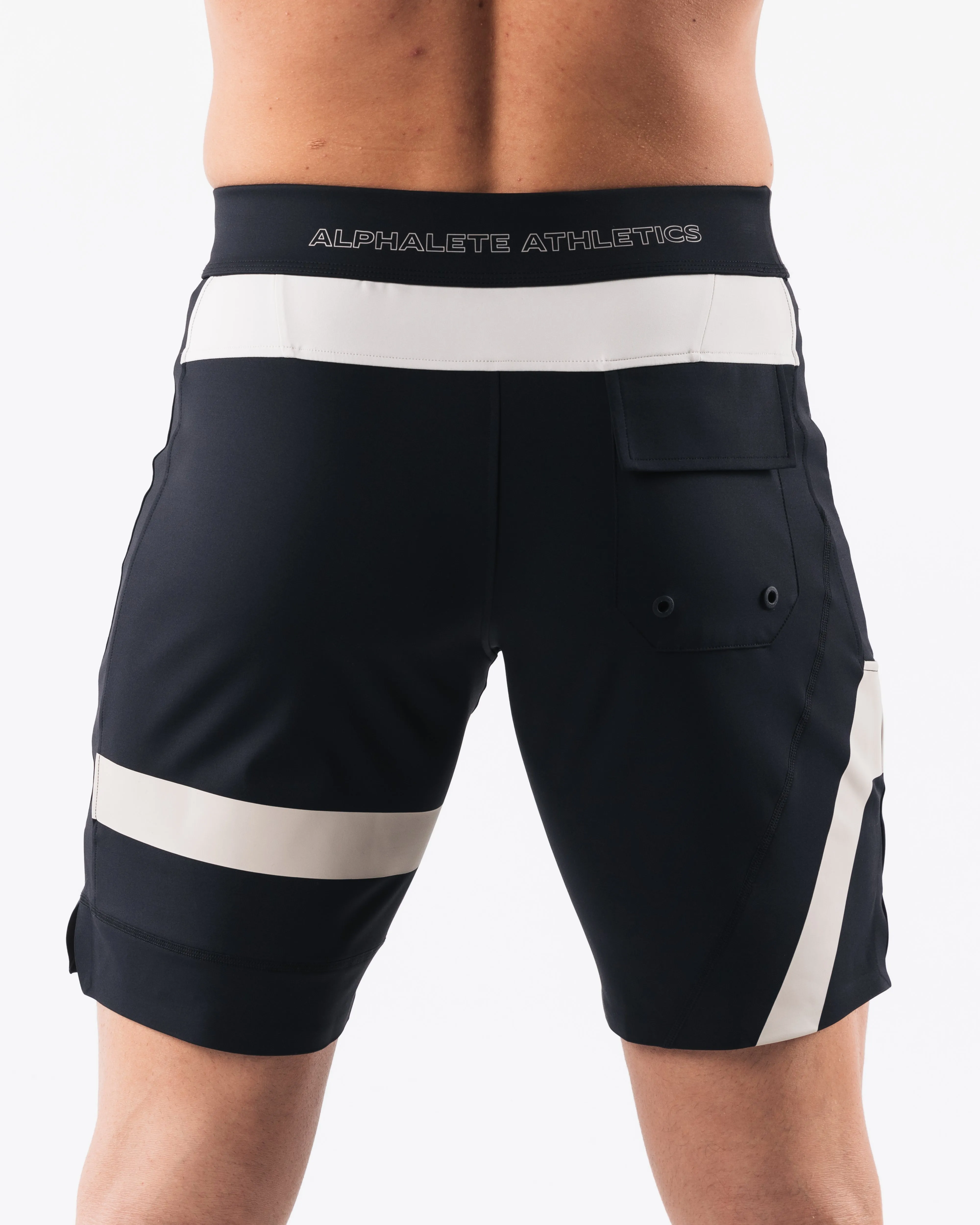 Aztec Boardshort - Black Linen Alphalete Athletics
