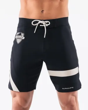 Aztec Boardshort - Black Linen Alphalete Athletics