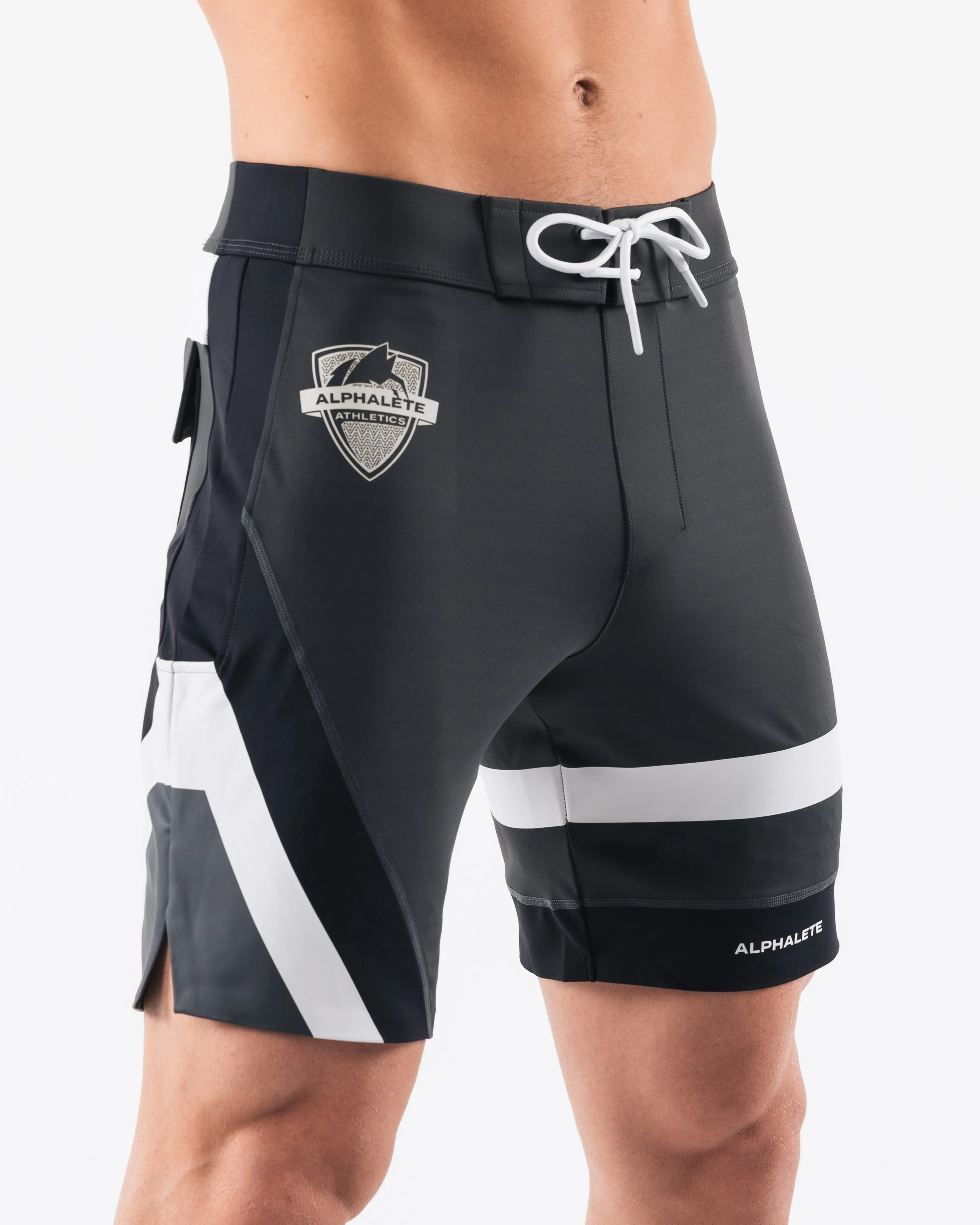 Aztec Boardshort - Cloud Smoke Alphalete Athletics
