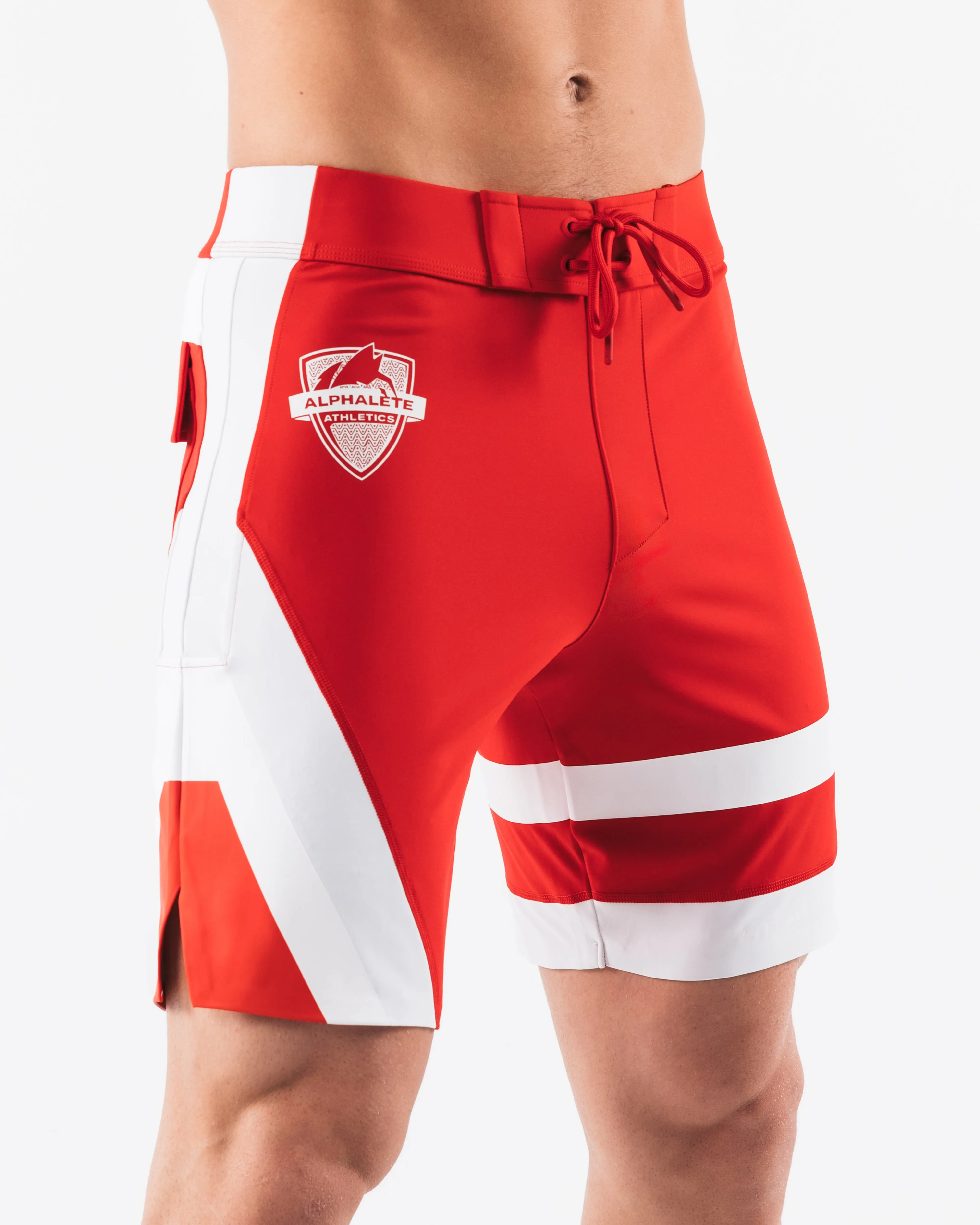 Aztec Boardshort - Crimson Coin Alphalete Athletics