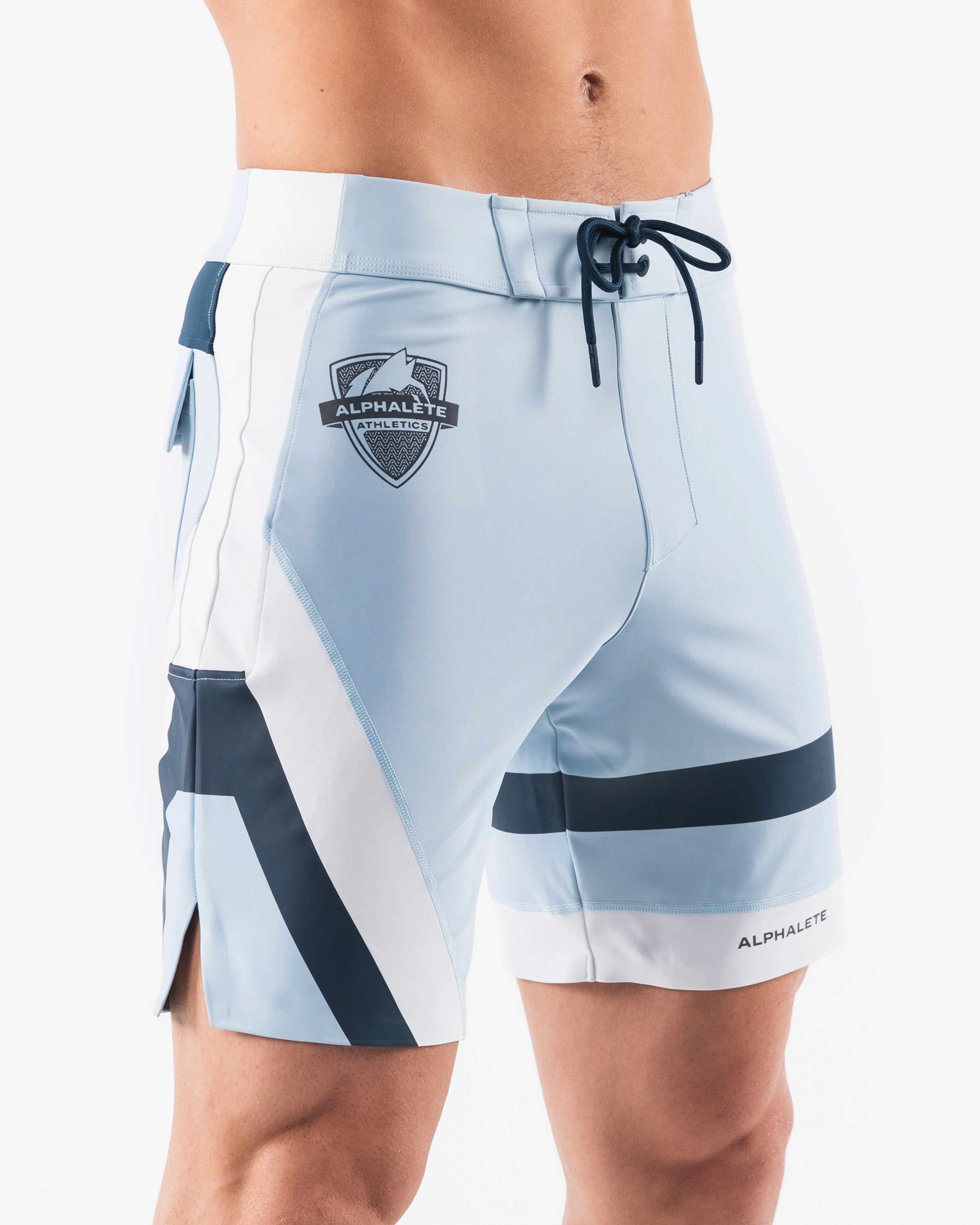 Aztec Boardshort - Navy Sky Alphalete Athletics