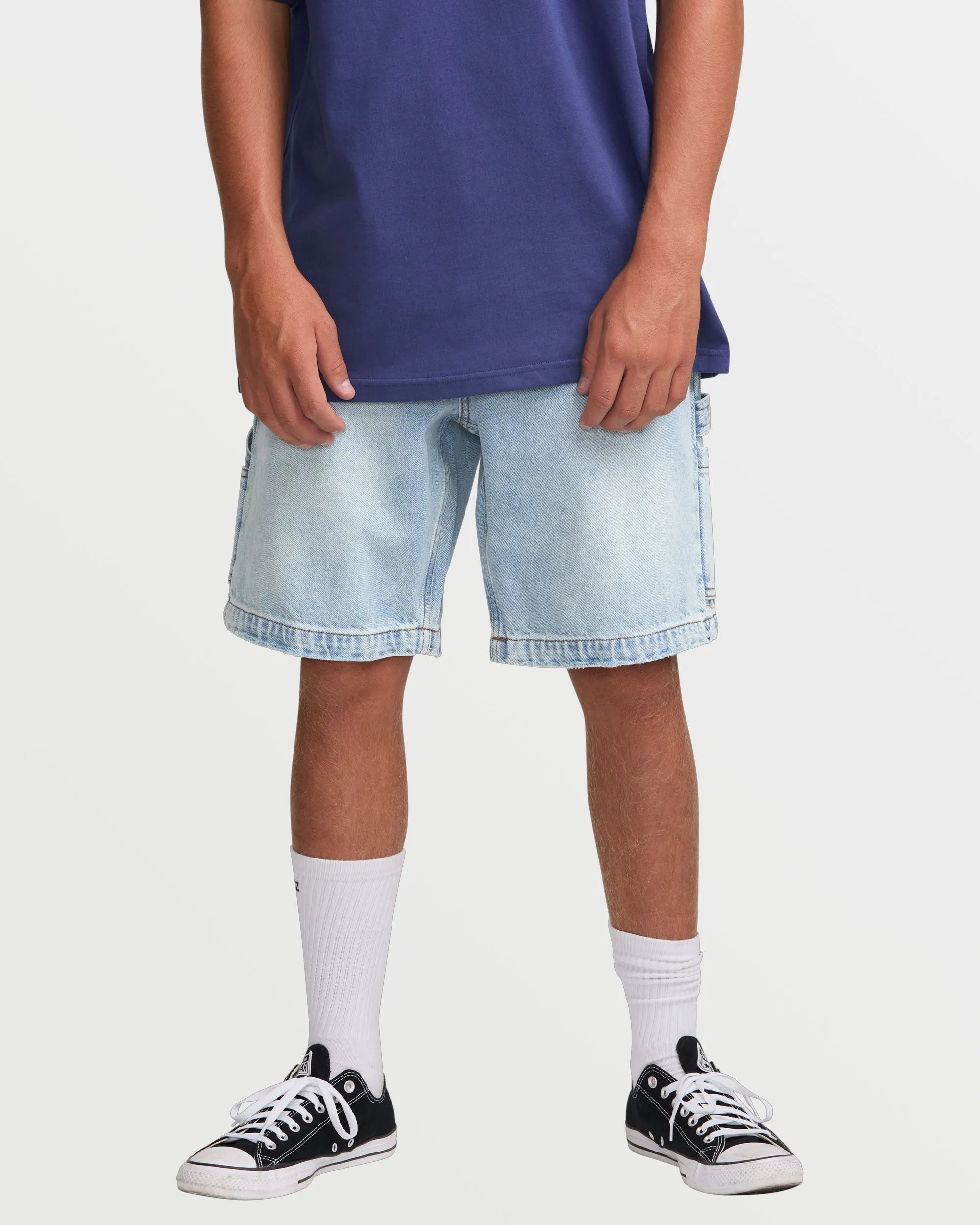 Bad Dog 21" Shorts - Bleached Aqua Billabong
