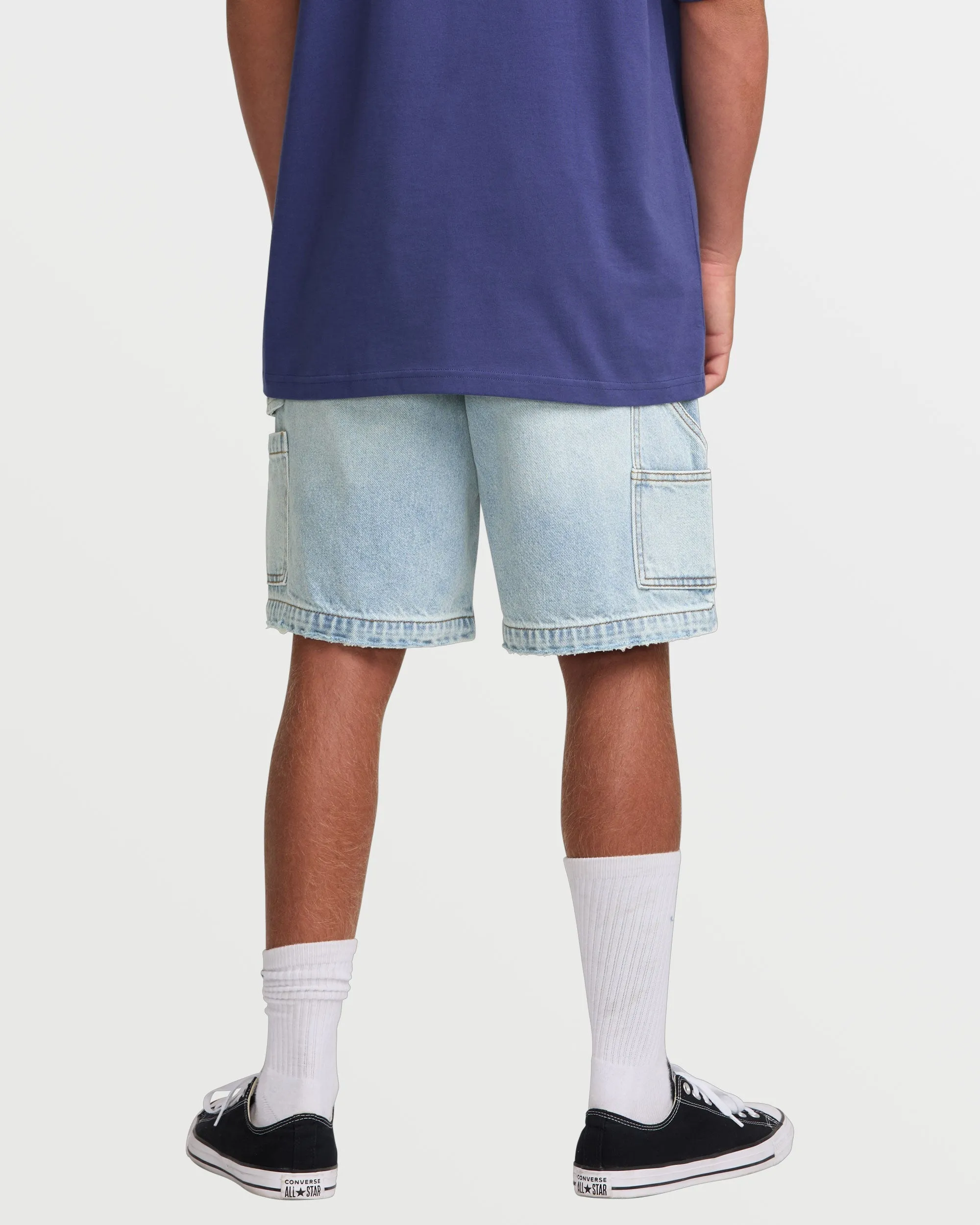 Bad Dog 21" Shorts - Bleached Aqua Billabong