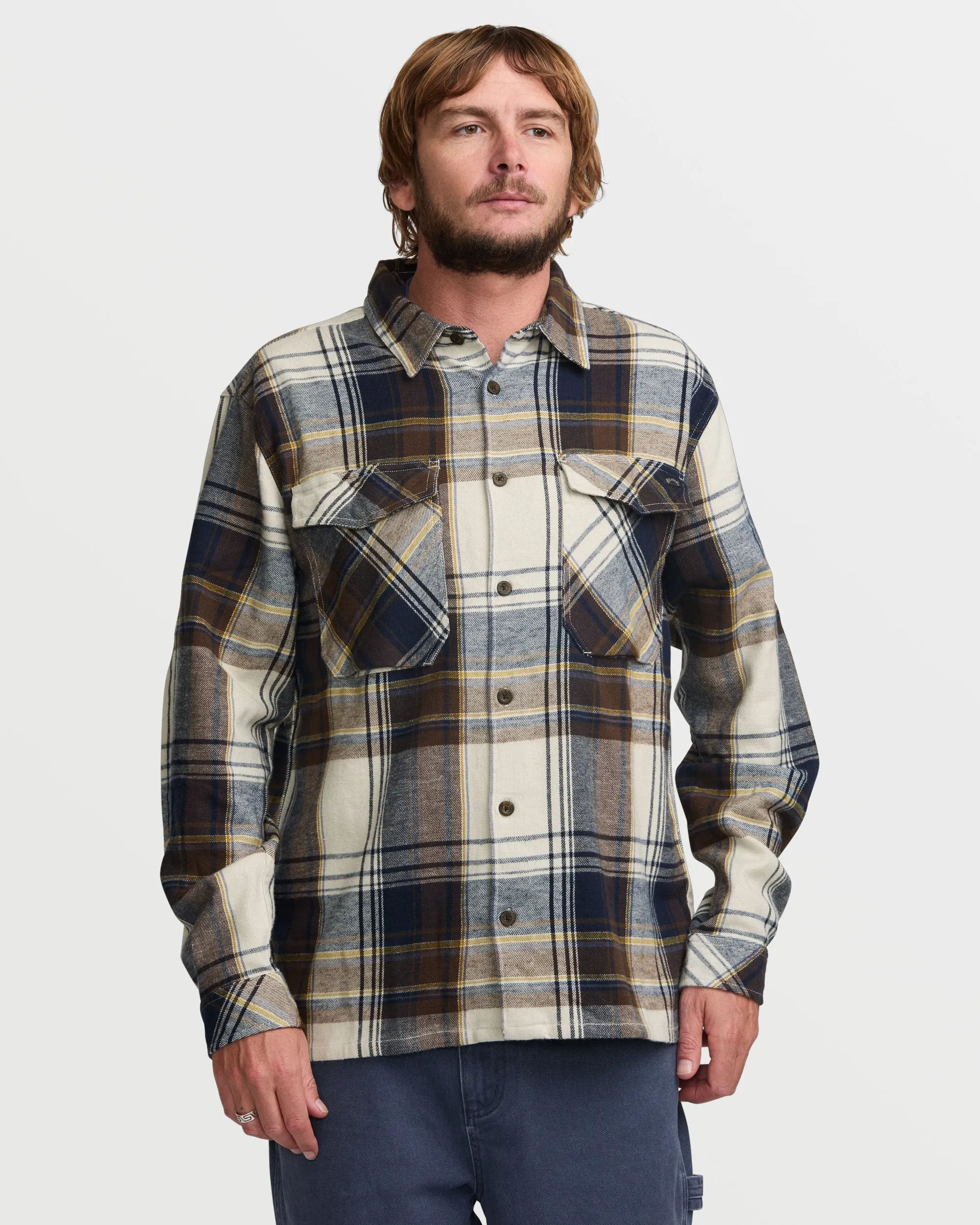 Bad Dog Flannel Shirt - Silver Billabong