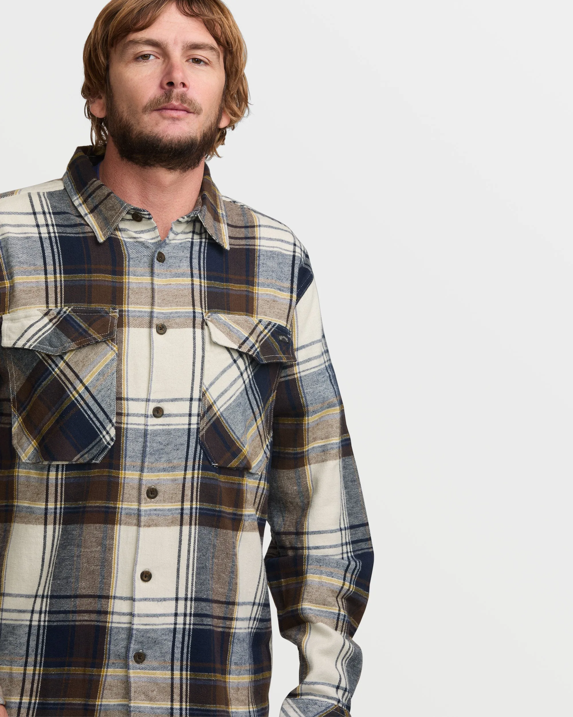 Bad Dog Flannel Shirt - Silver Billabong