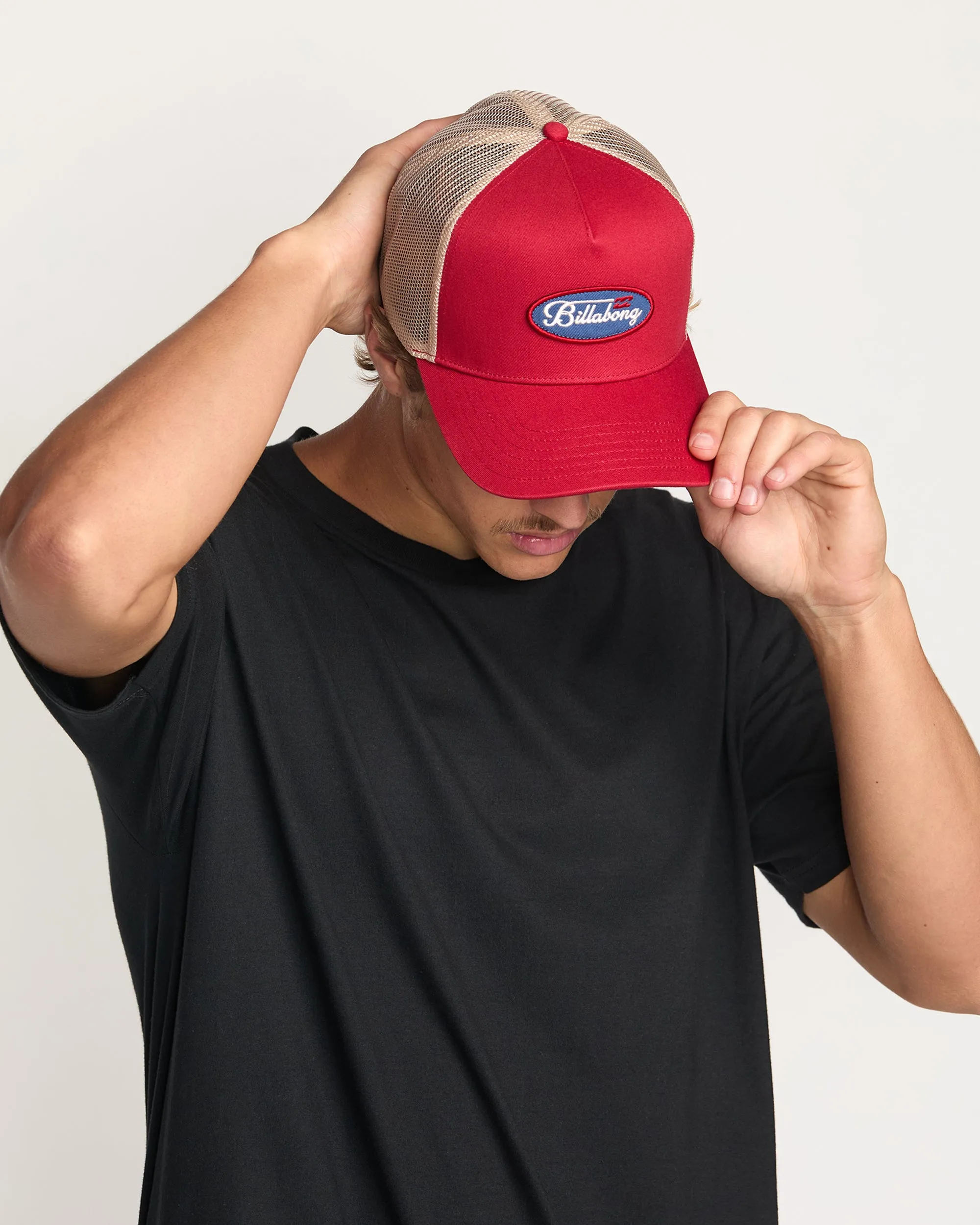 Bad Dog Trucker Hat - Burnt Red Billabong