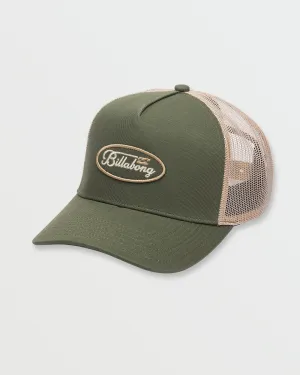 Bad Dog Trucker Hat - Military Billabong