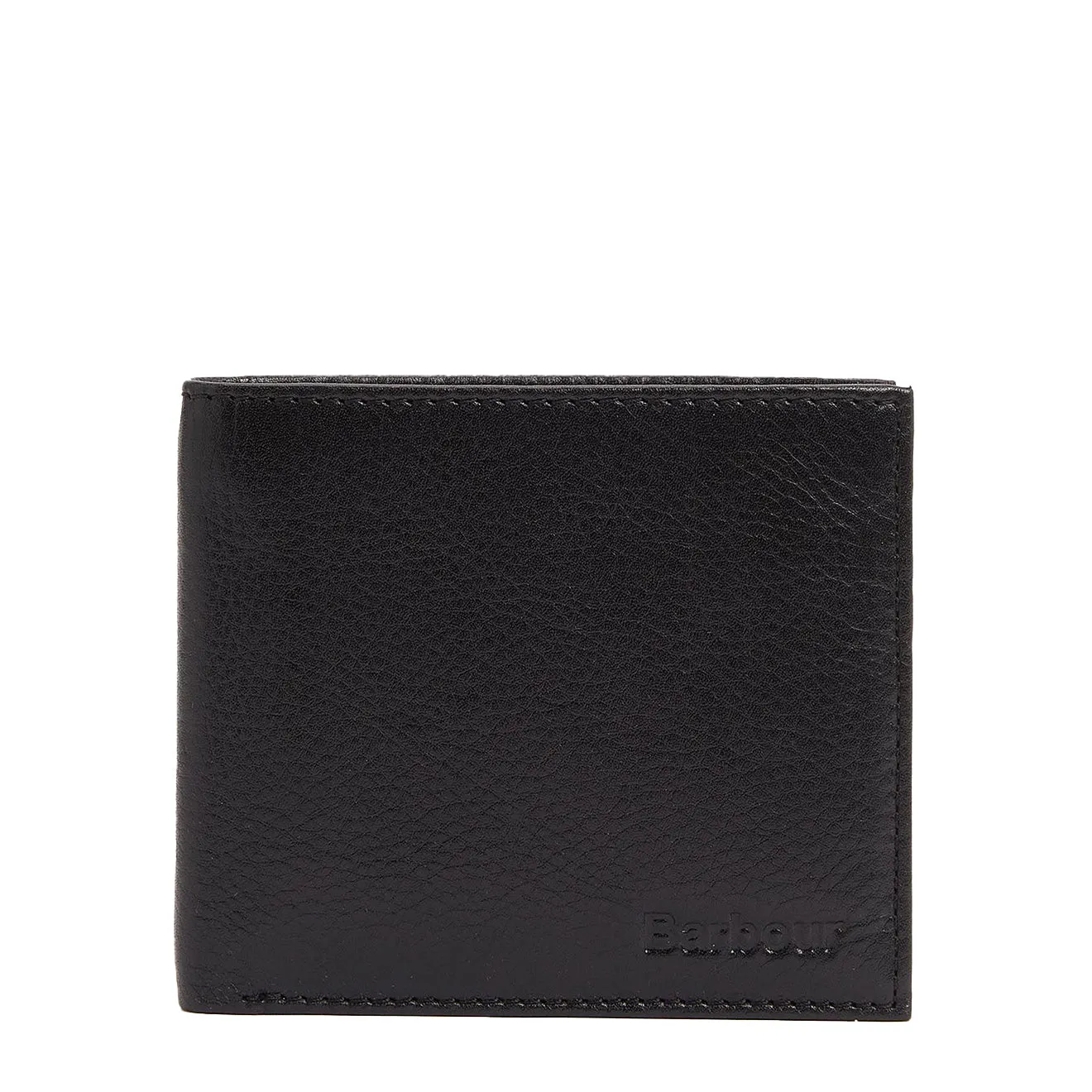 Barbour Colwell Leather Billfold Wallet Black/Classic