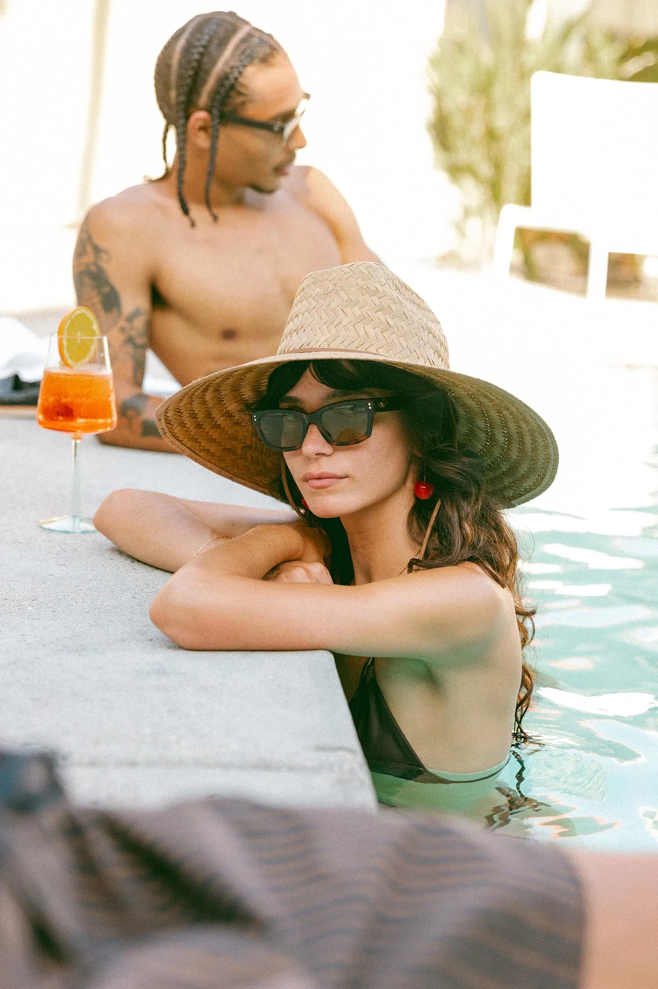 Bells II Sun Hat - Light Brown Brixton