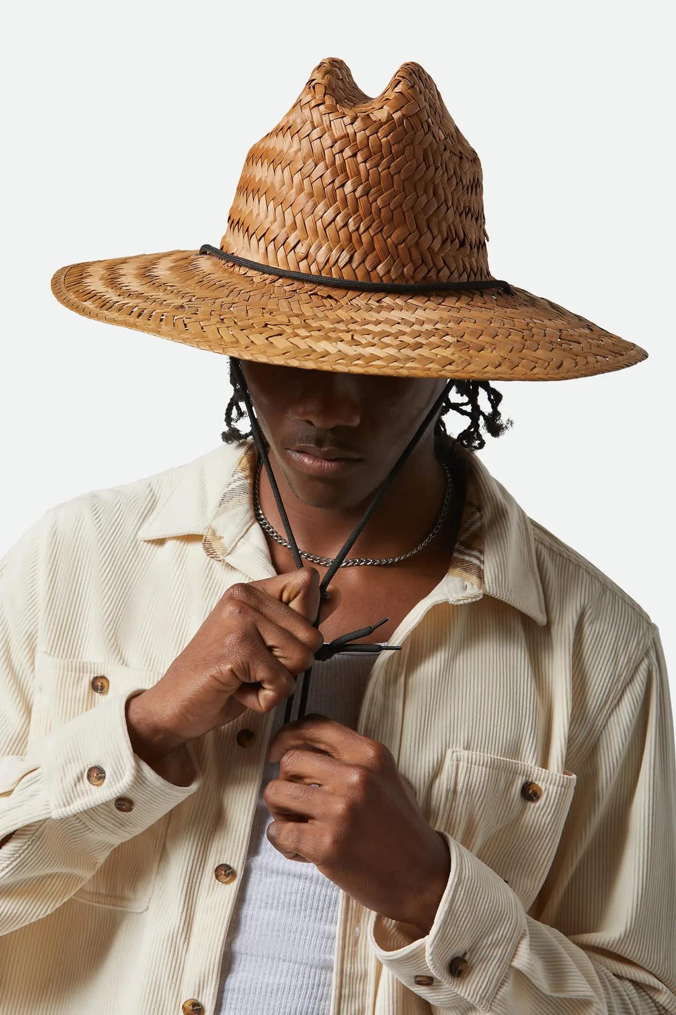 Bells II Sun Hat - Light Brown Brixton