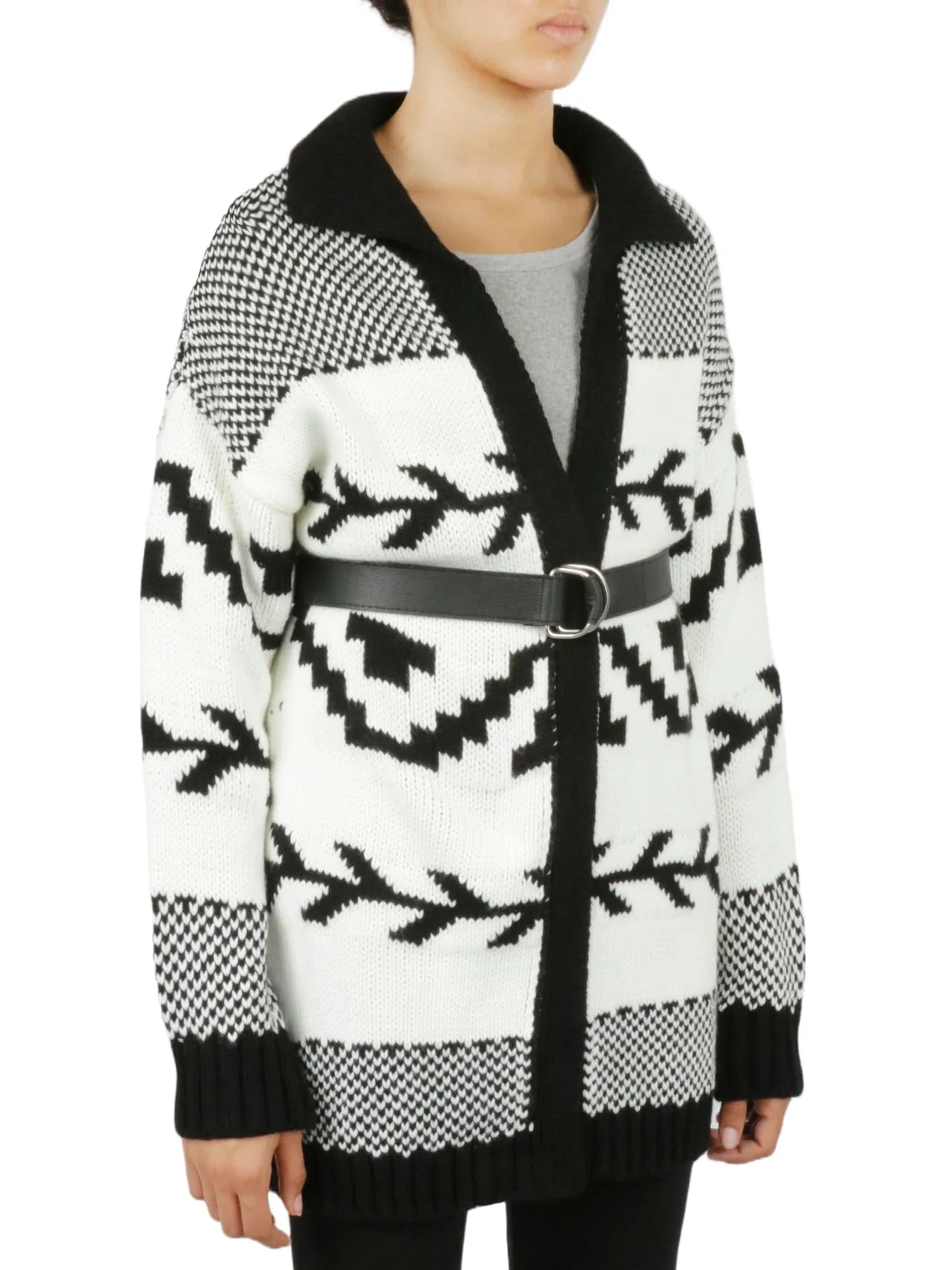 Belted Nordic Cardigan