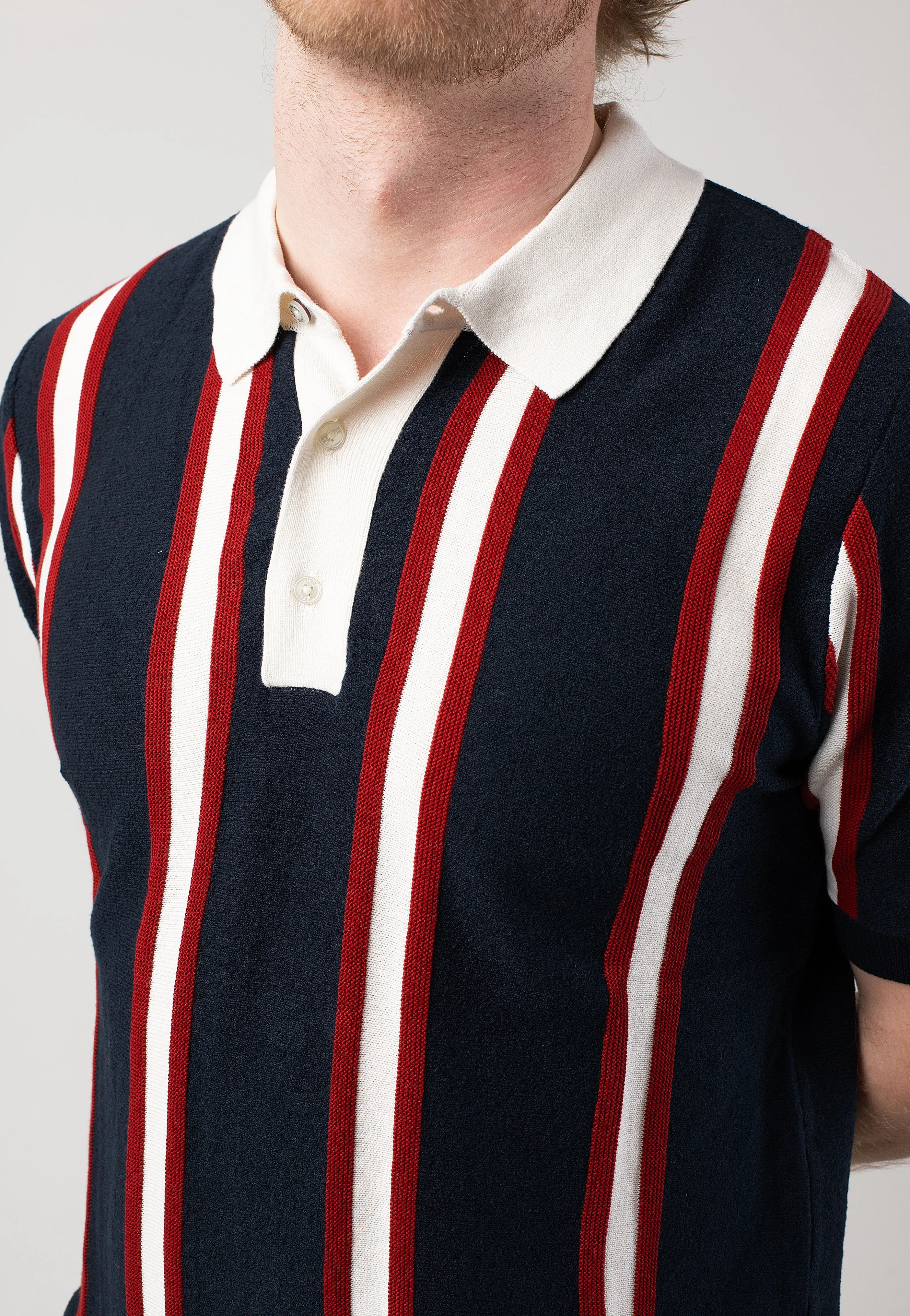 Ben Sherman - Mod Knitted Rugby Dark Navy - Polo