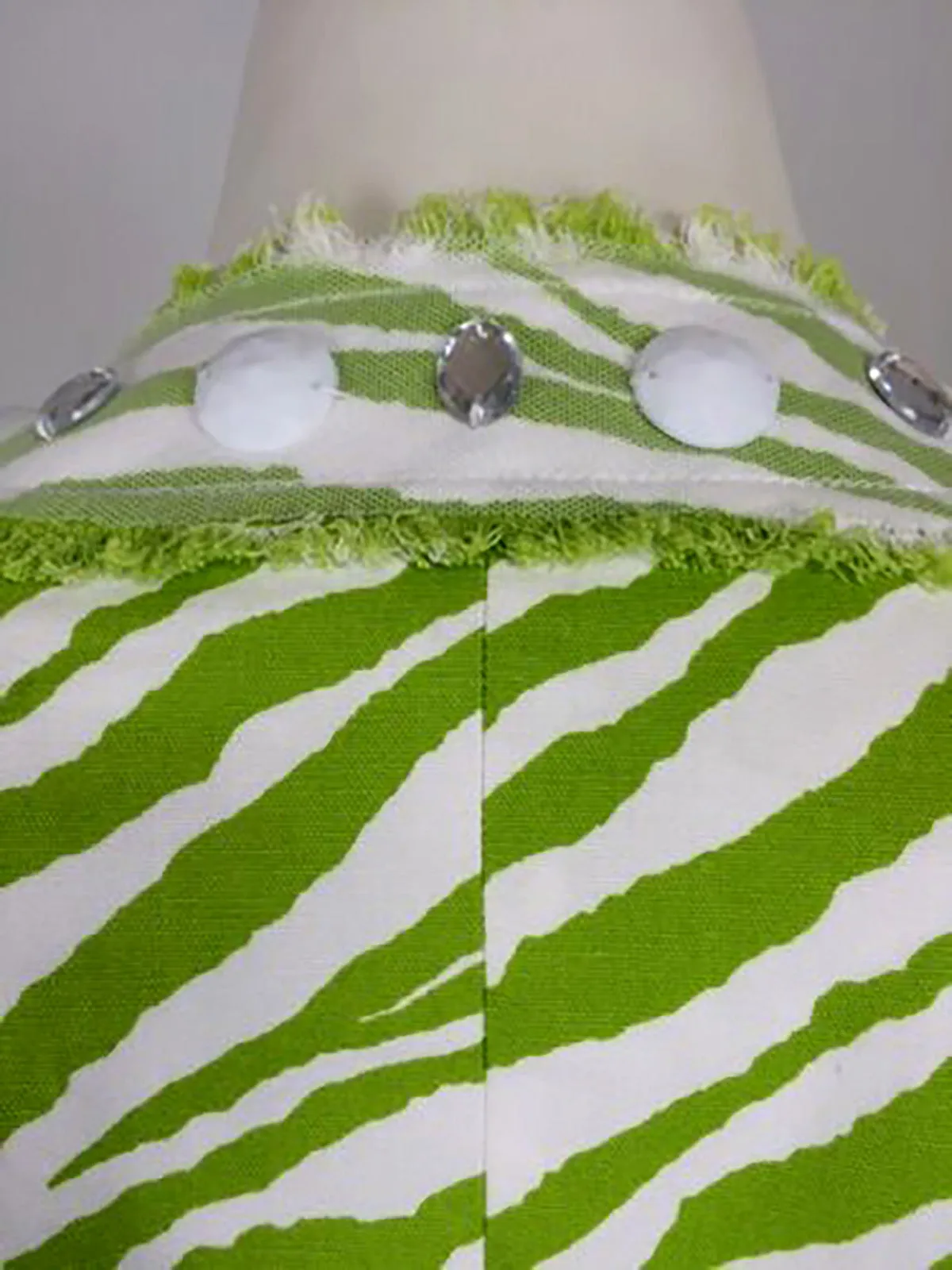 Berek Size XL Lime Green & White Zebra Jacket