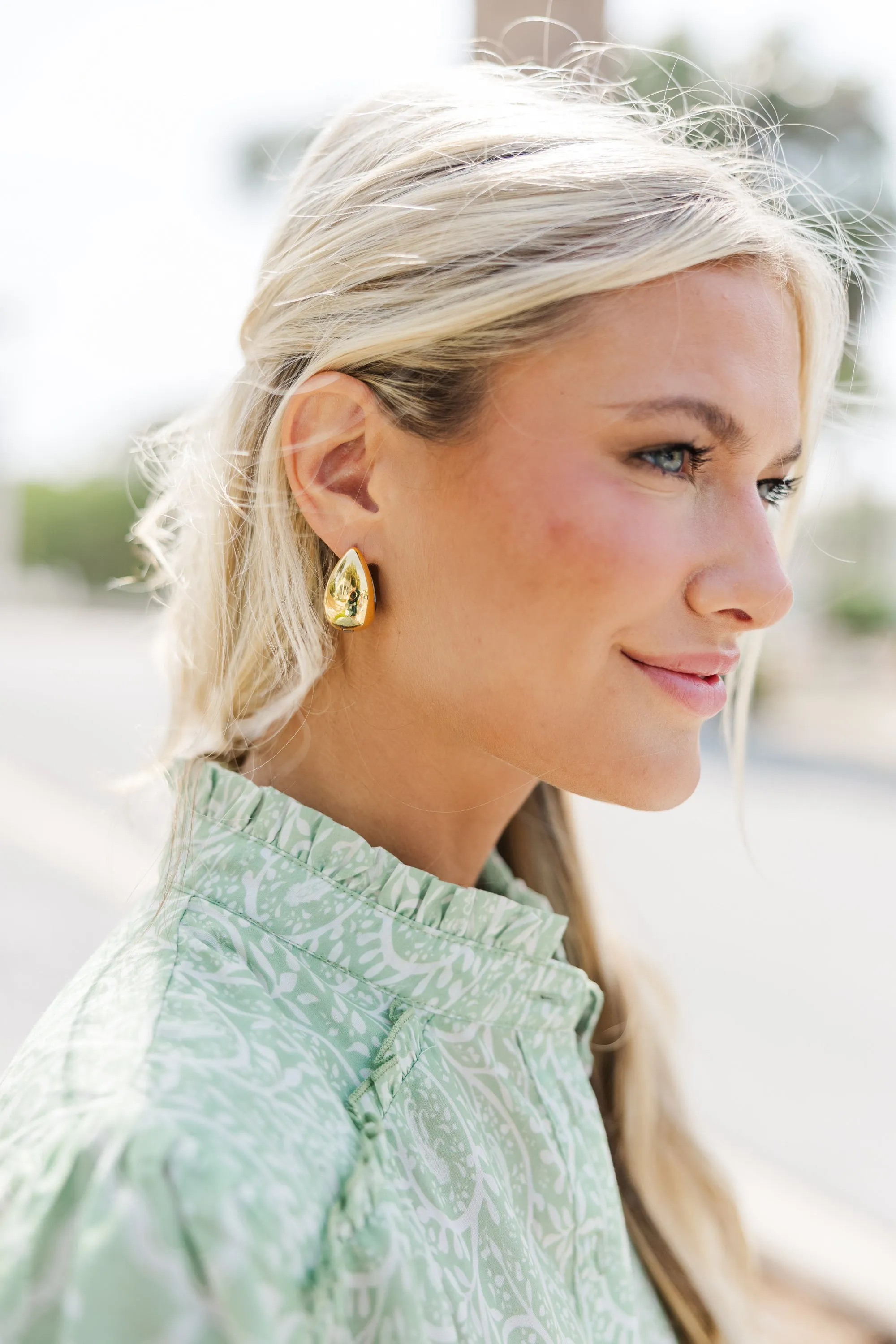 Best Of Both Reversible Gold & Silver Teardrop Earrings