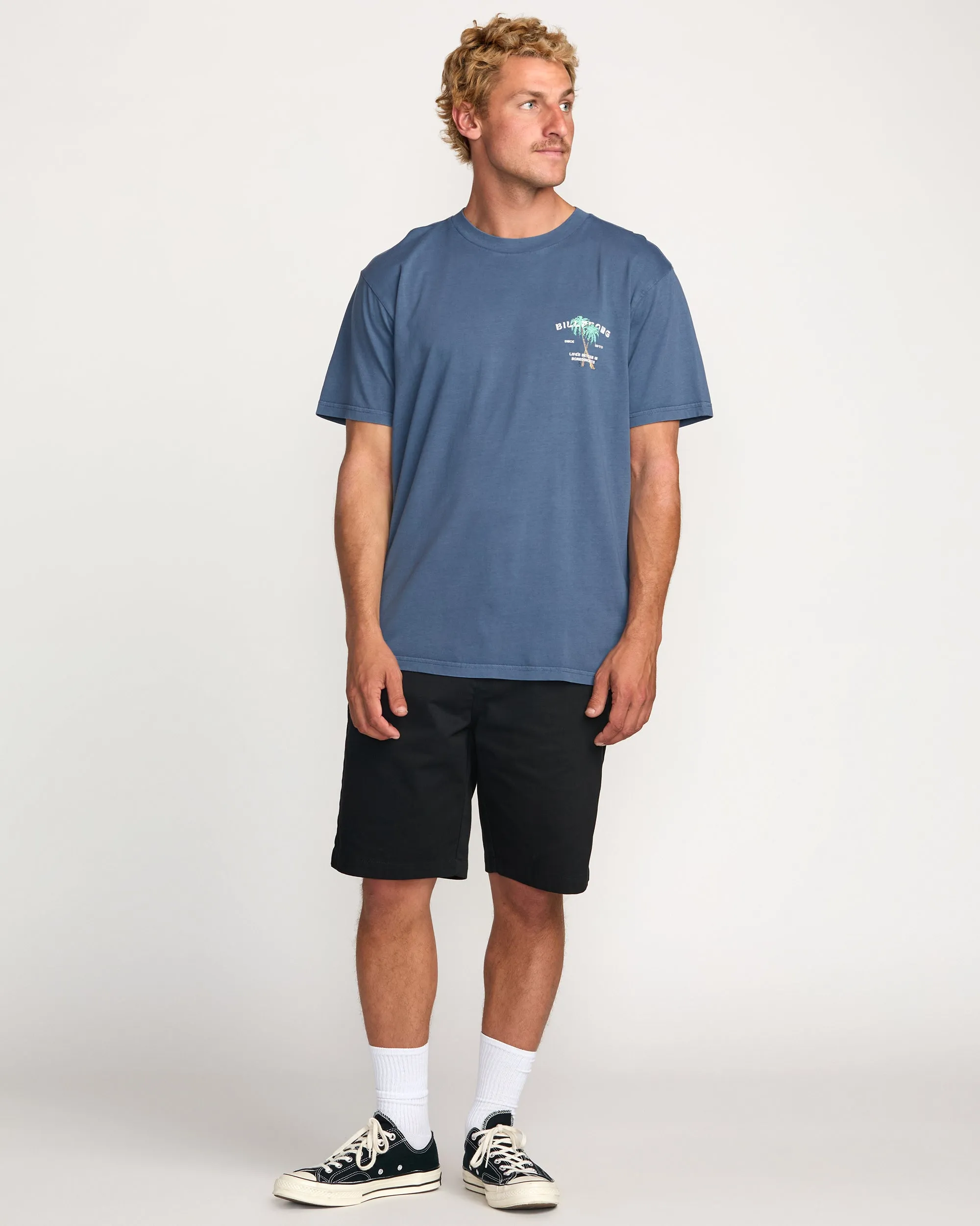 Better Premium Wave Wash Tee - Deep Blue Billabong