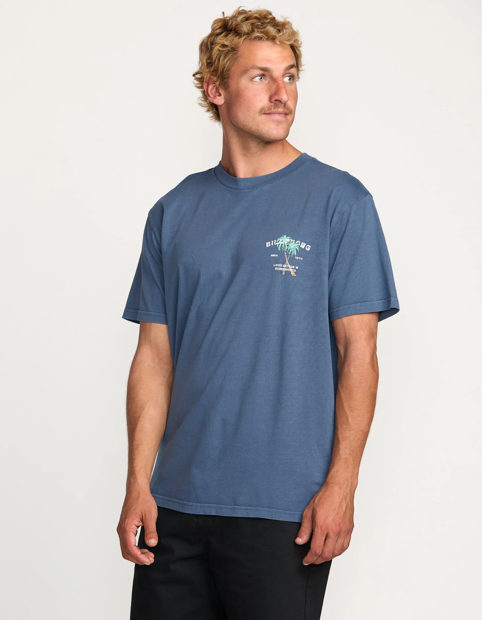 Better Premium Wave Wash Tee - Deep Blue Billabong