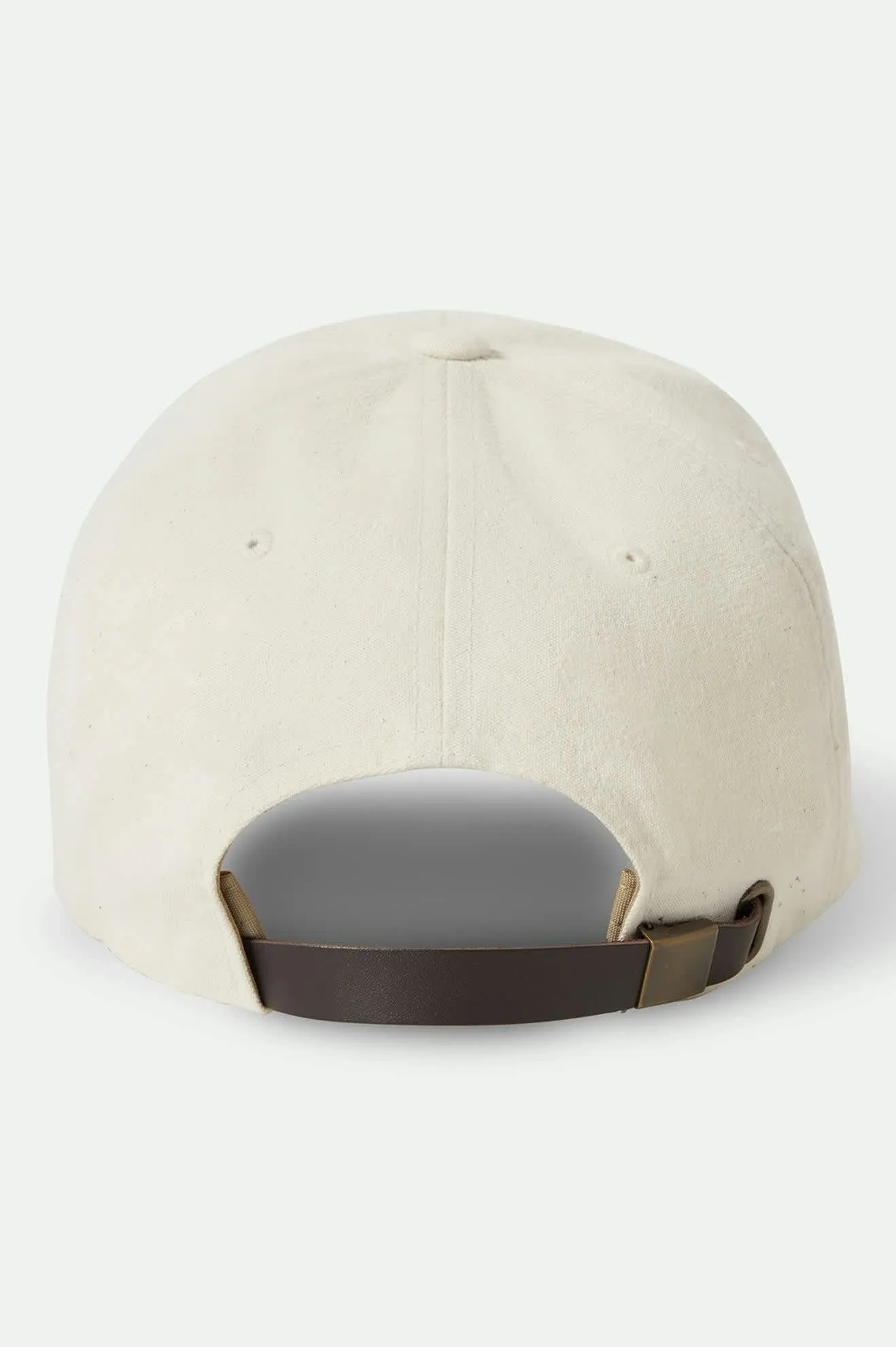 Big B Adjustable Hat - Egret White Canvas Brixton