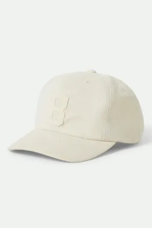 Big B Adjustable Hat - Egret White Canvas Brixton