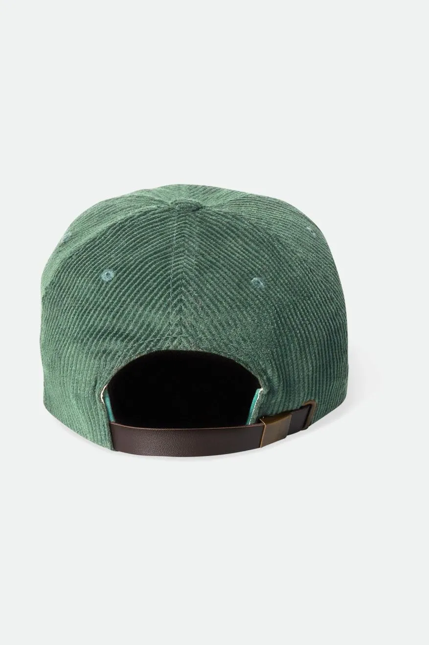Big B Adjustable Hat - Emerald Cord Brixton