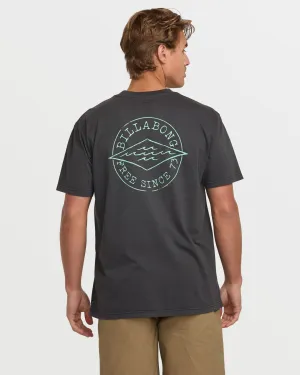 Big Dave Premium Wave Wash Tee - Washed Black Billabong