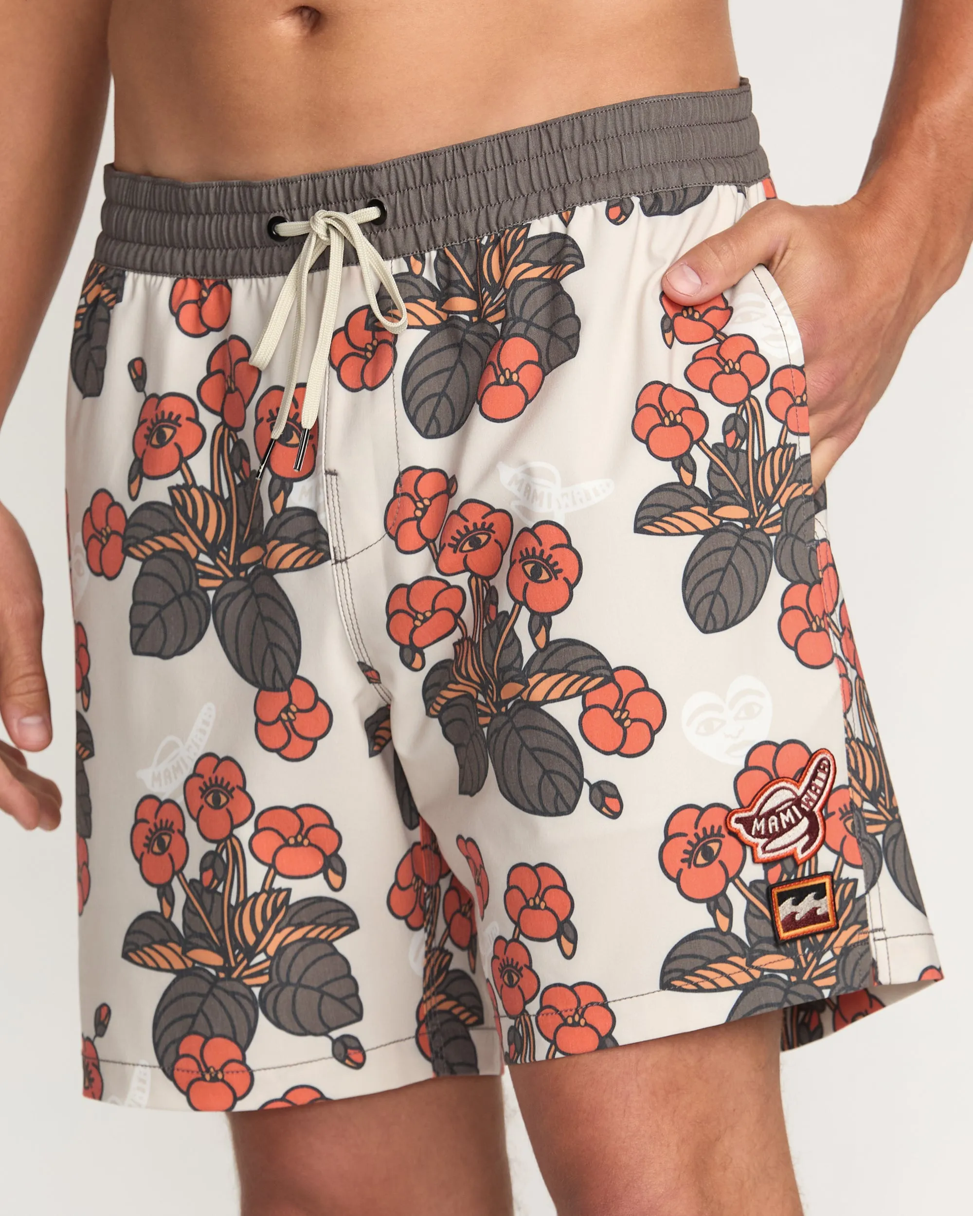 Billabong x Mami Wata Icons Laybacks 17" Trunks - Stone Billabong