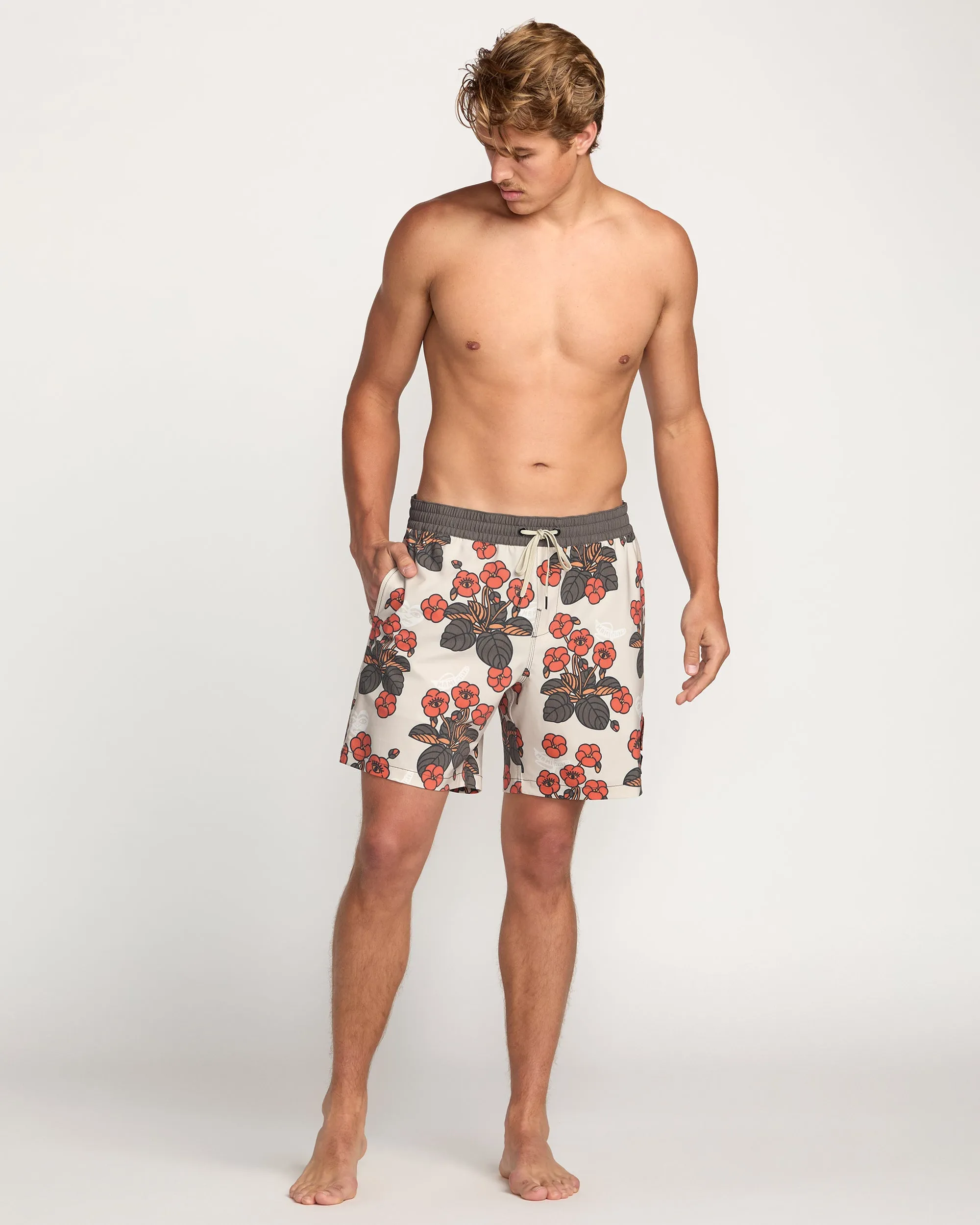 Billabong x Mami Wata Icons Laybacks 17" Trunks - Stone Billabong