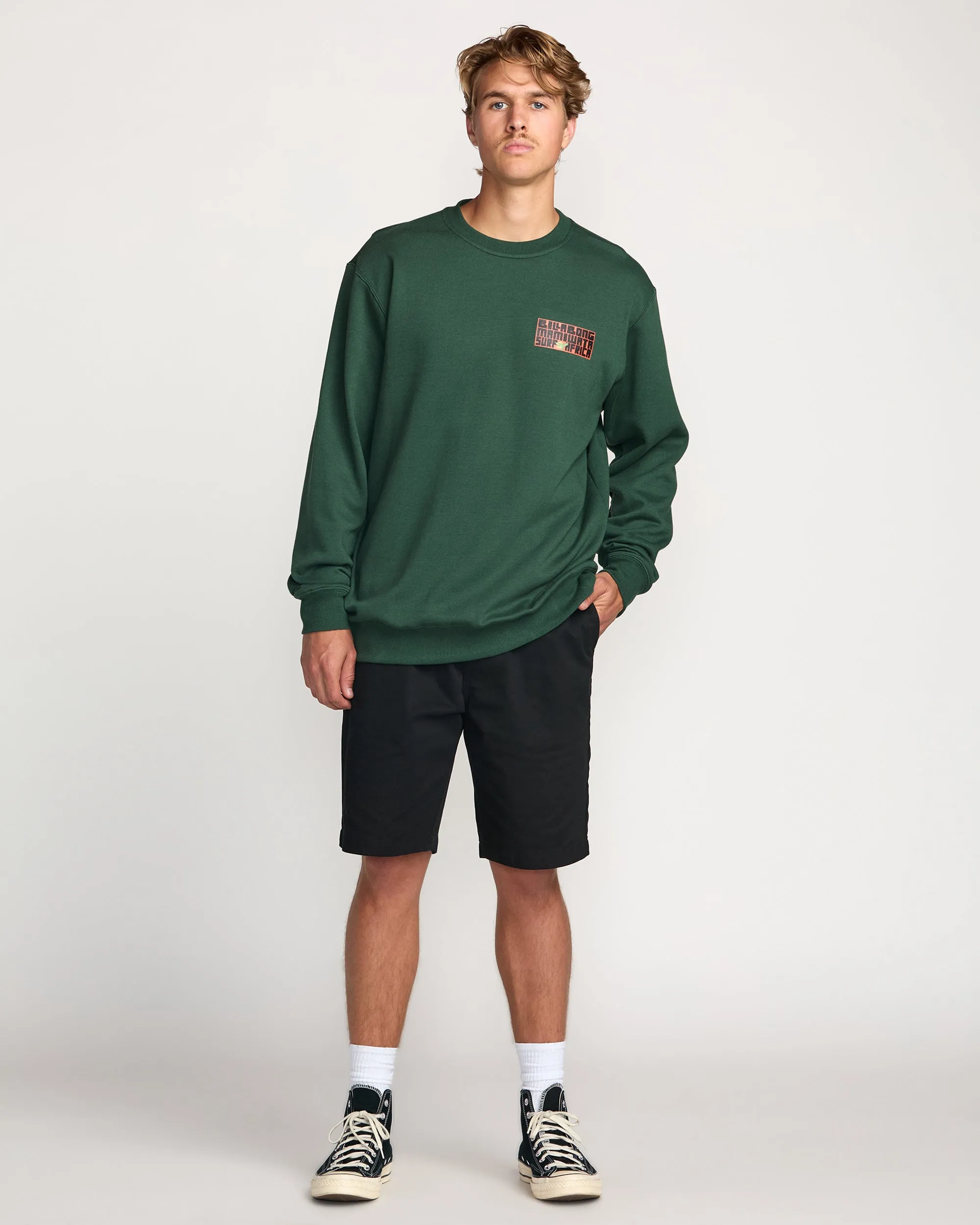 Billabong x Mami Wata Surf Africa Crew Sweatshirt - Faded Rose Billabong