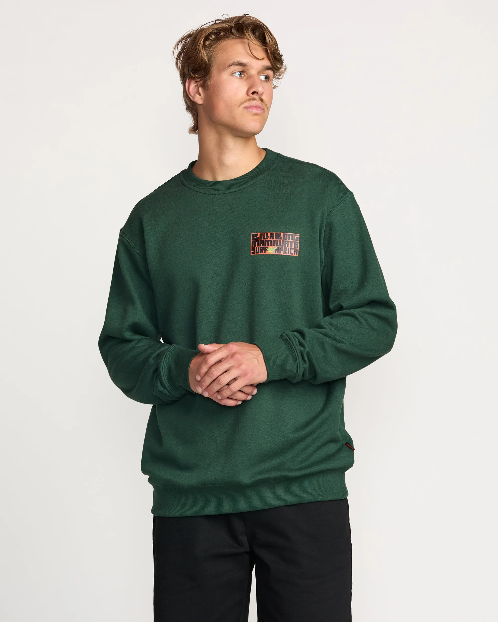 Billabong x Mami Wata Surf Africa Crew Sweatshirt - Faded Rose Billabong