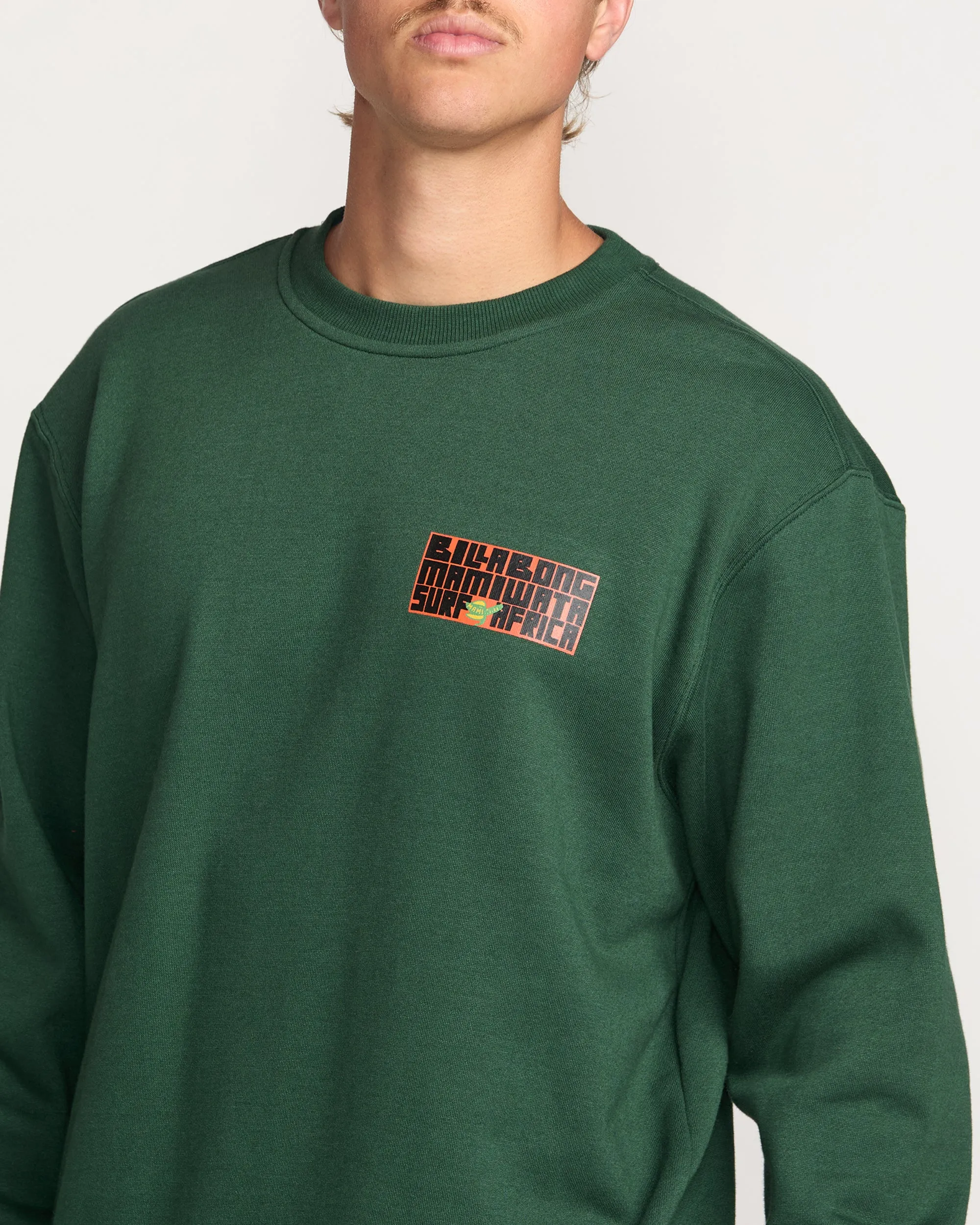 Billabong x Mami Wata Surf Africa Crew Sweatshirt - Faded Rose Billabong