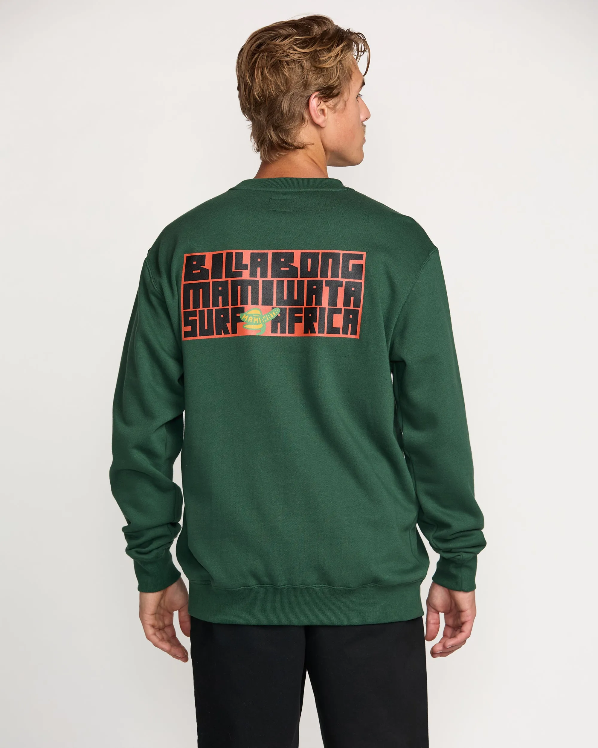 Billabong x Mami Wata Surf Africa Crew Sweatshirt - Faded Rose Billabong