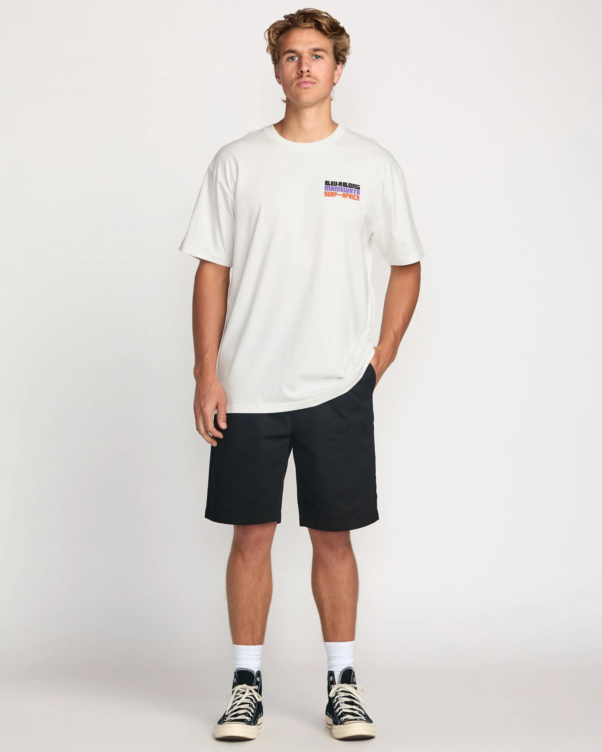 Billabong x Mami Wata Time Before Memory Regular Tee - Off White Billabong
