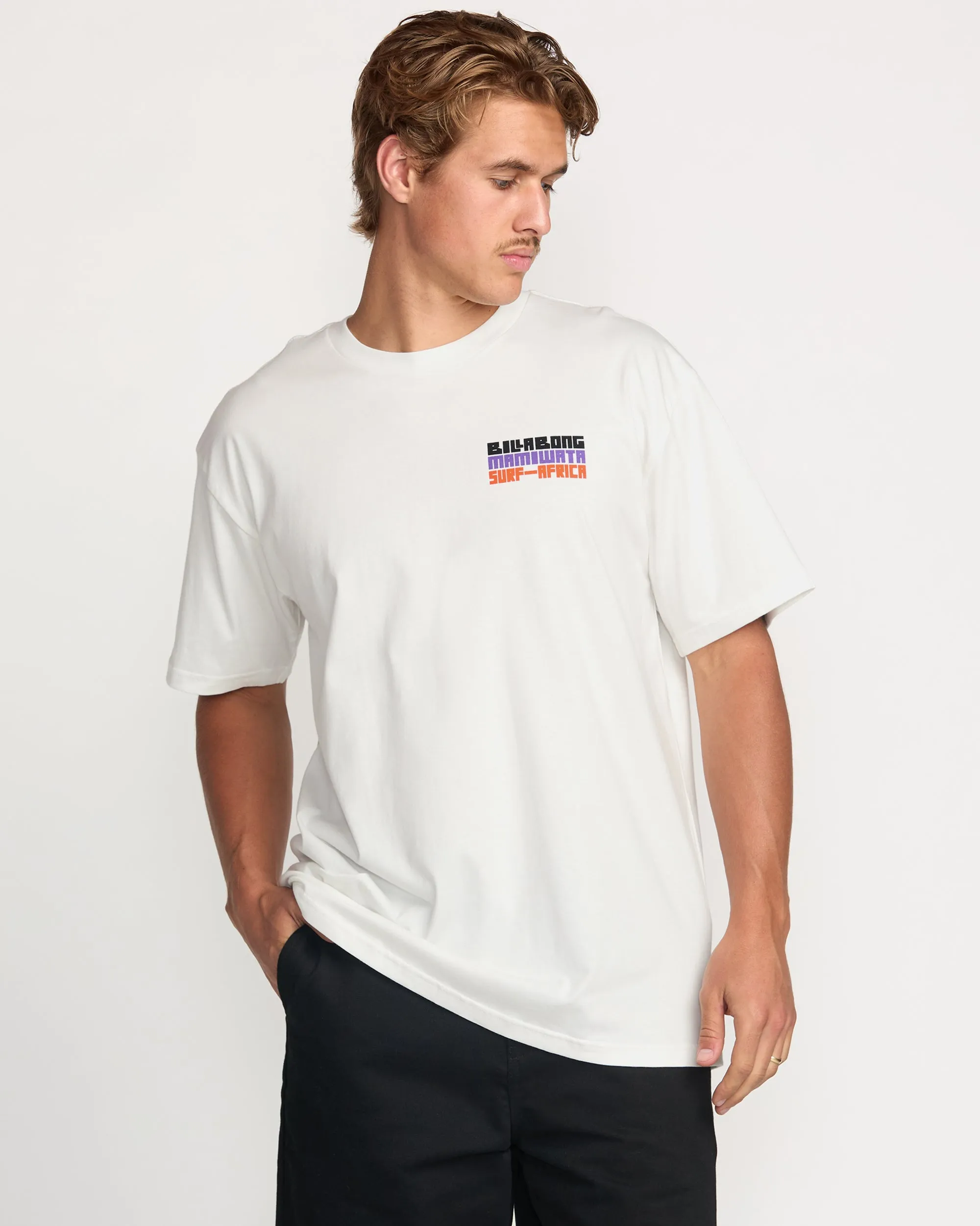 Billabong x Mami Wata Time Before Memory Regular Tee - Off White Billabong