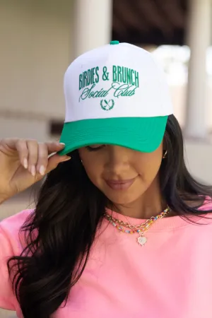 Birdies & Brunch Green Trucker Hat