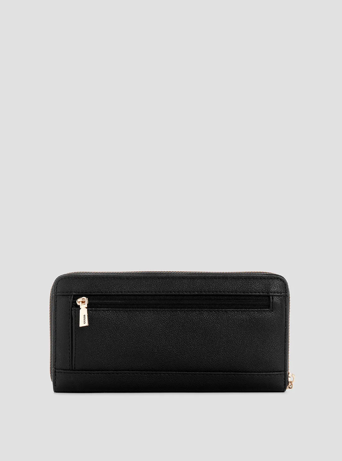 Black Anadela Large Zip Wallet Guess