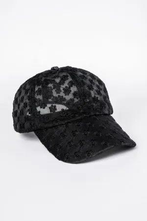 Black Eyelet Hat