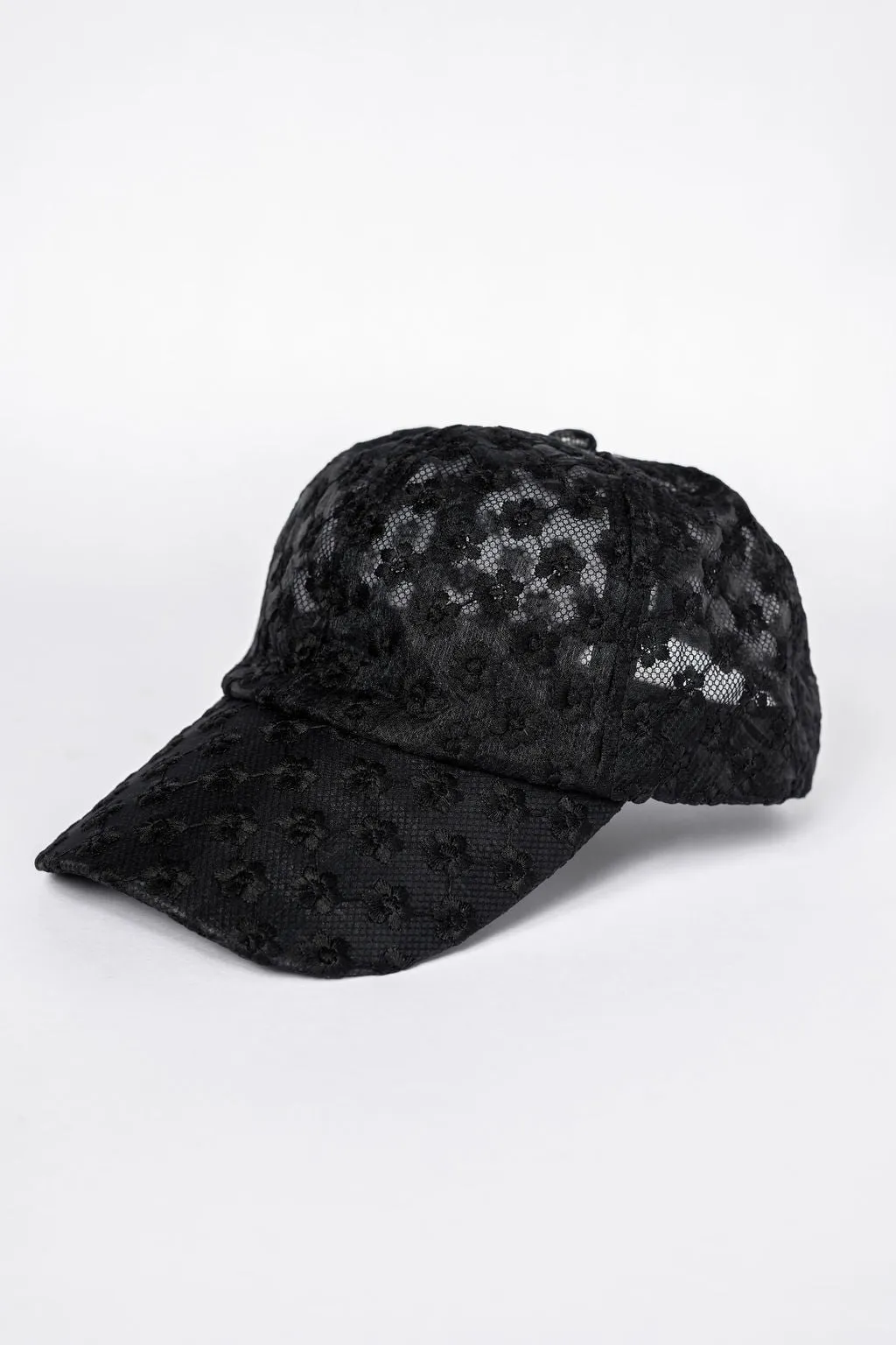 Black Eyelet Hat