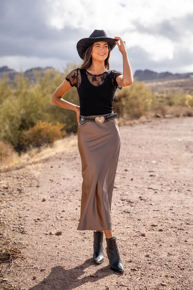 Black Heart Buckle Belt