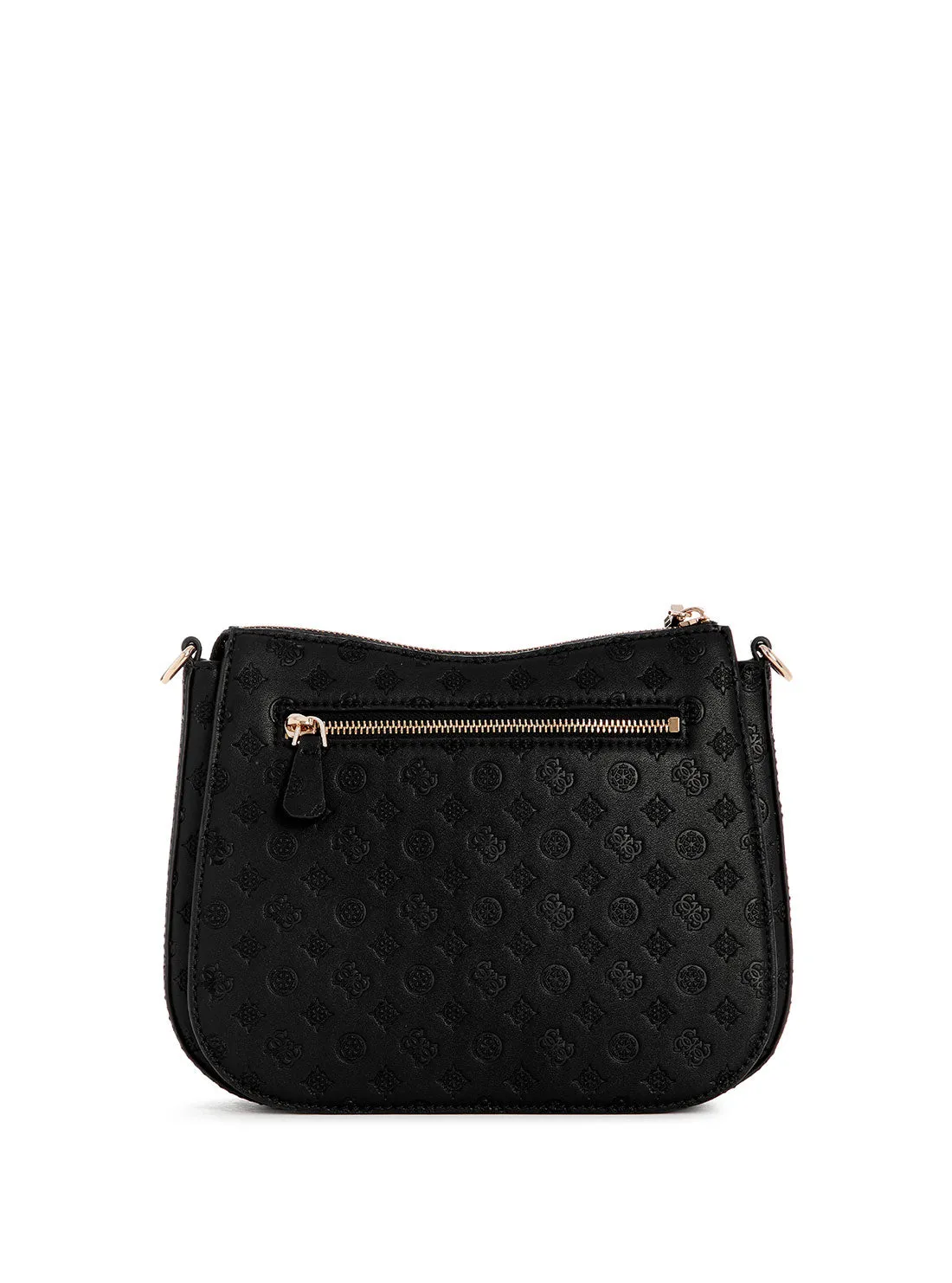 Black Logo Arlena Crossbody Hobo Bag Guess