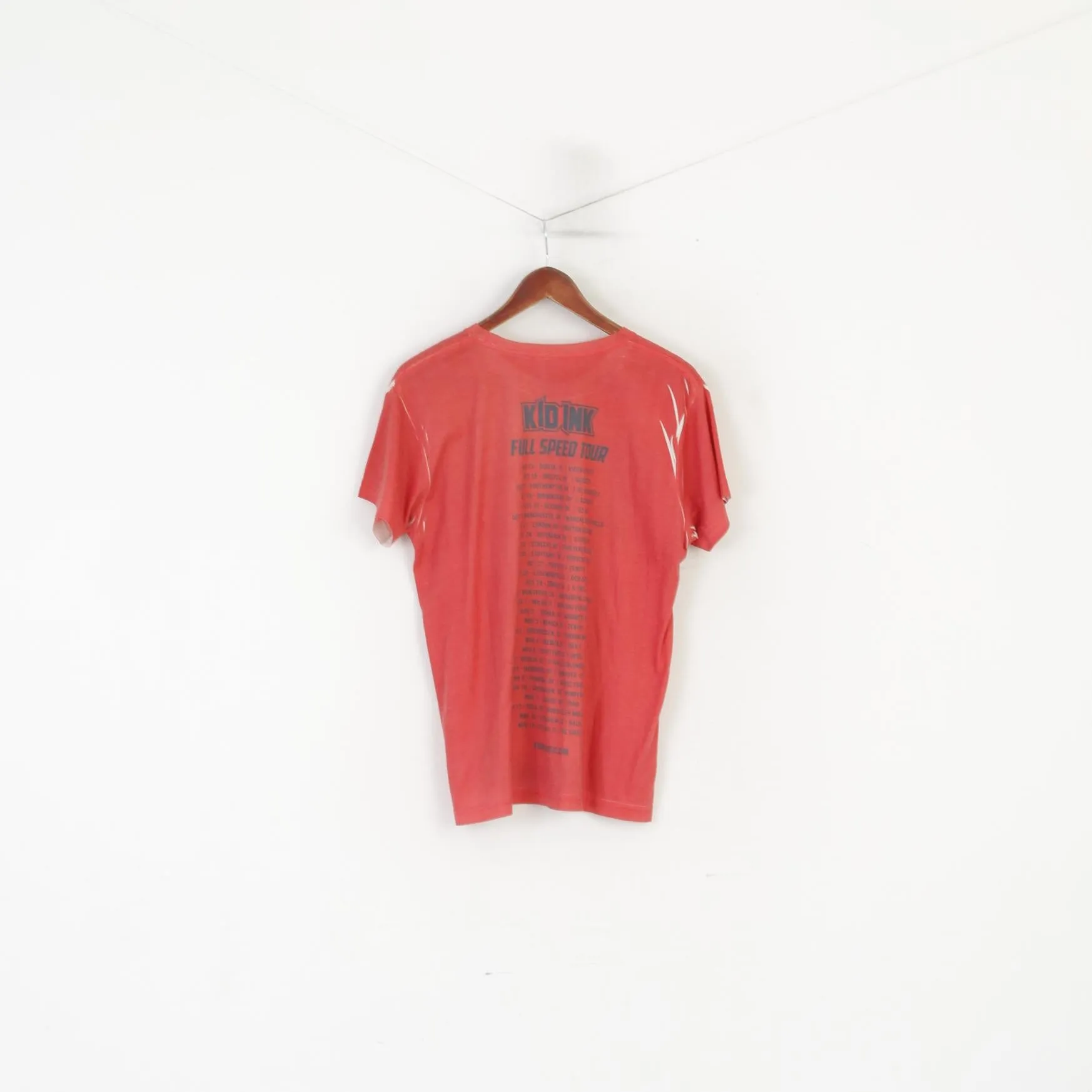 Blue 84 Men L (M) Shirt Red Graphic Kid Ink Full Speed Tour Music Top