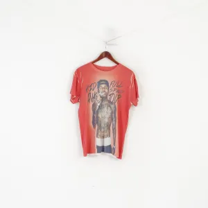 Blue 84 Men L (M) Shirt Red Graphic Kid Ink Full Speed Tour Music Top