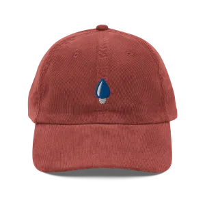 Blue Holiday Light Corduroy Hat