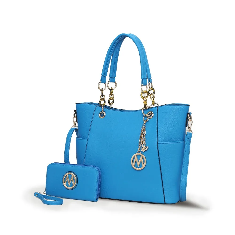 Bonita Tote Handbag with Wallet - 2 pieces