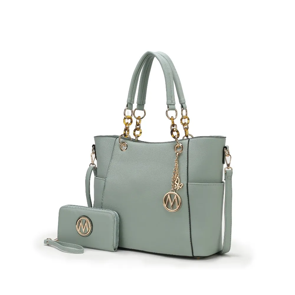 Bonita Tote Handbag with Wallet - 2 pieces