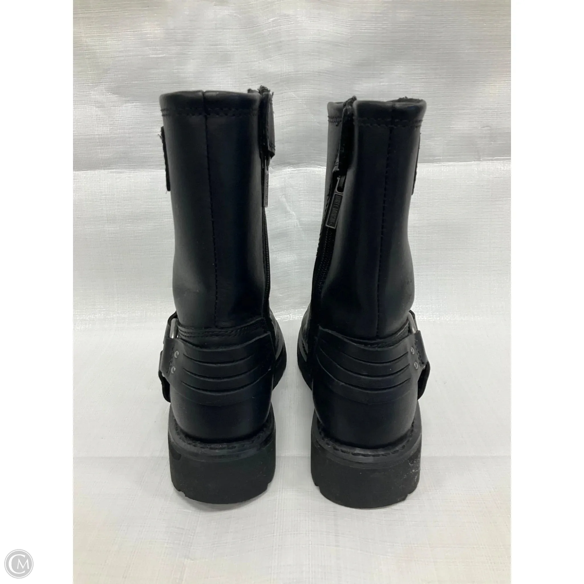 Boots Ankle Flats By Harley Davidson In Black, Size: 6.5