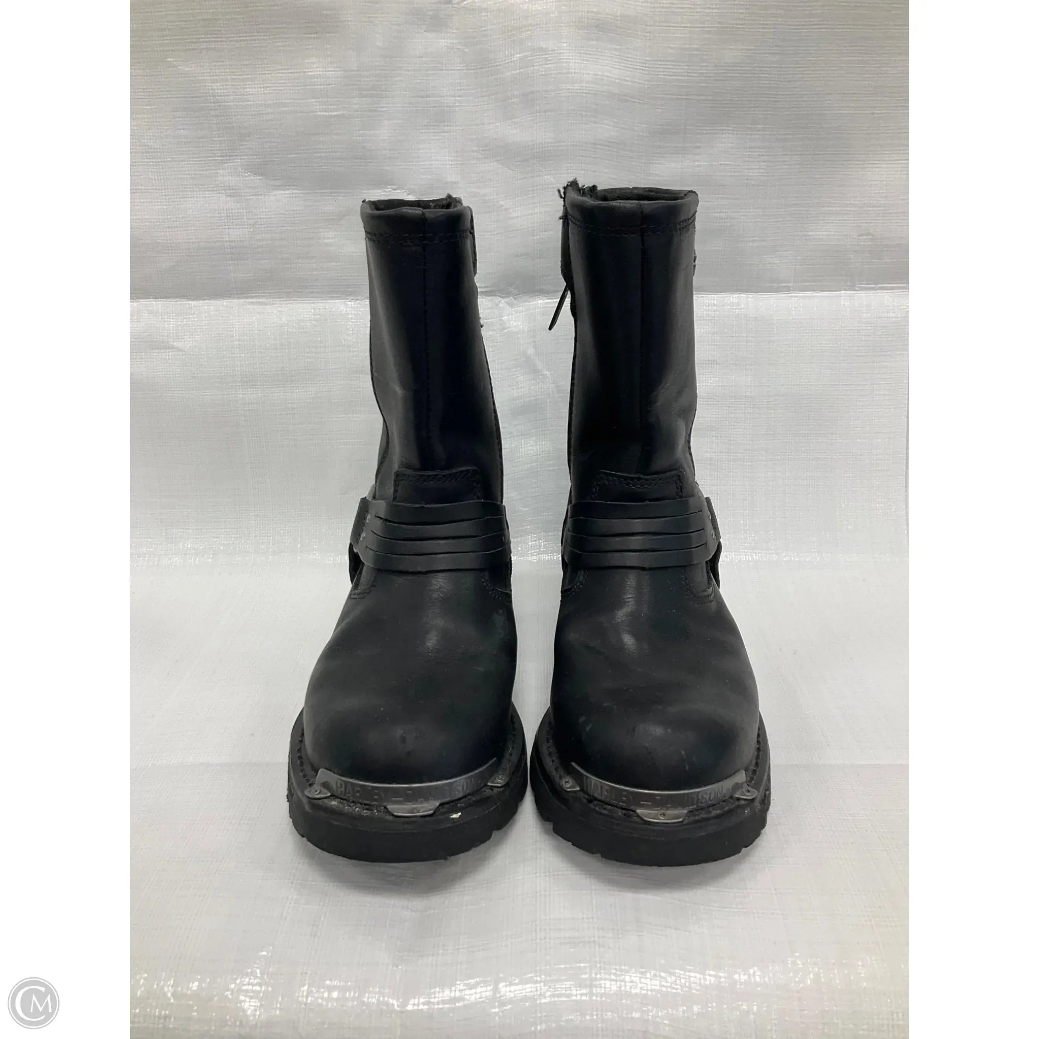 Boots Ankle Flats By Harley Davidson In Black, Size: 6.5