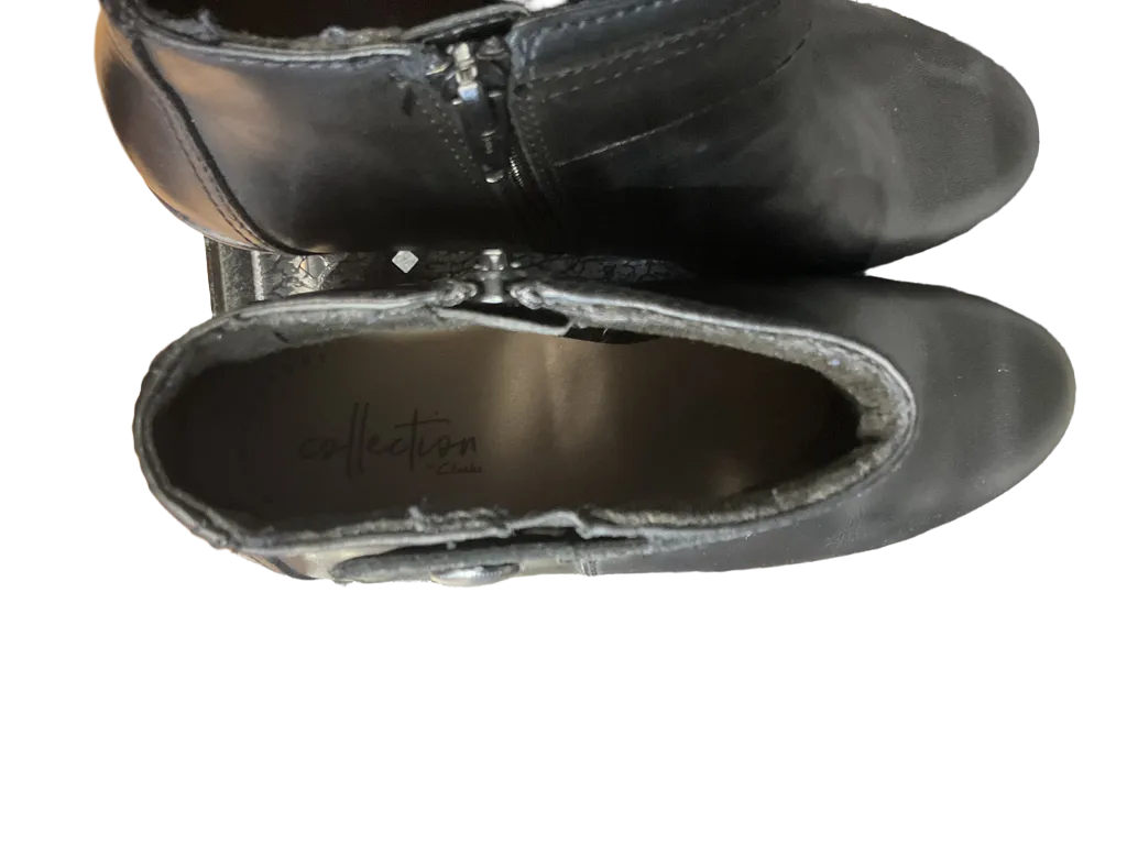 Boots Ankle Heels By Clarks  Size: 6.5