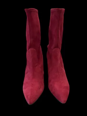 Boots Designer By Stuart Weitzman In Red, Size: 11
