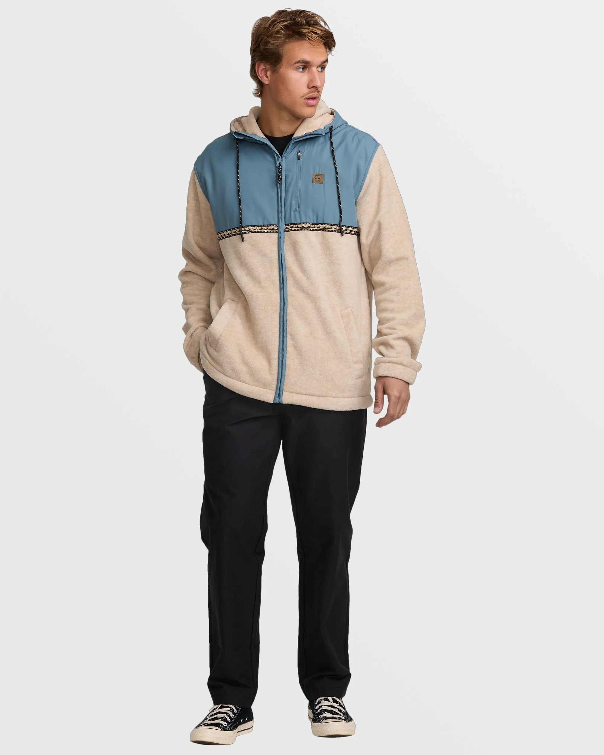 Boundary Lite Zip Sweatshirt - Bleached Sand Billabong